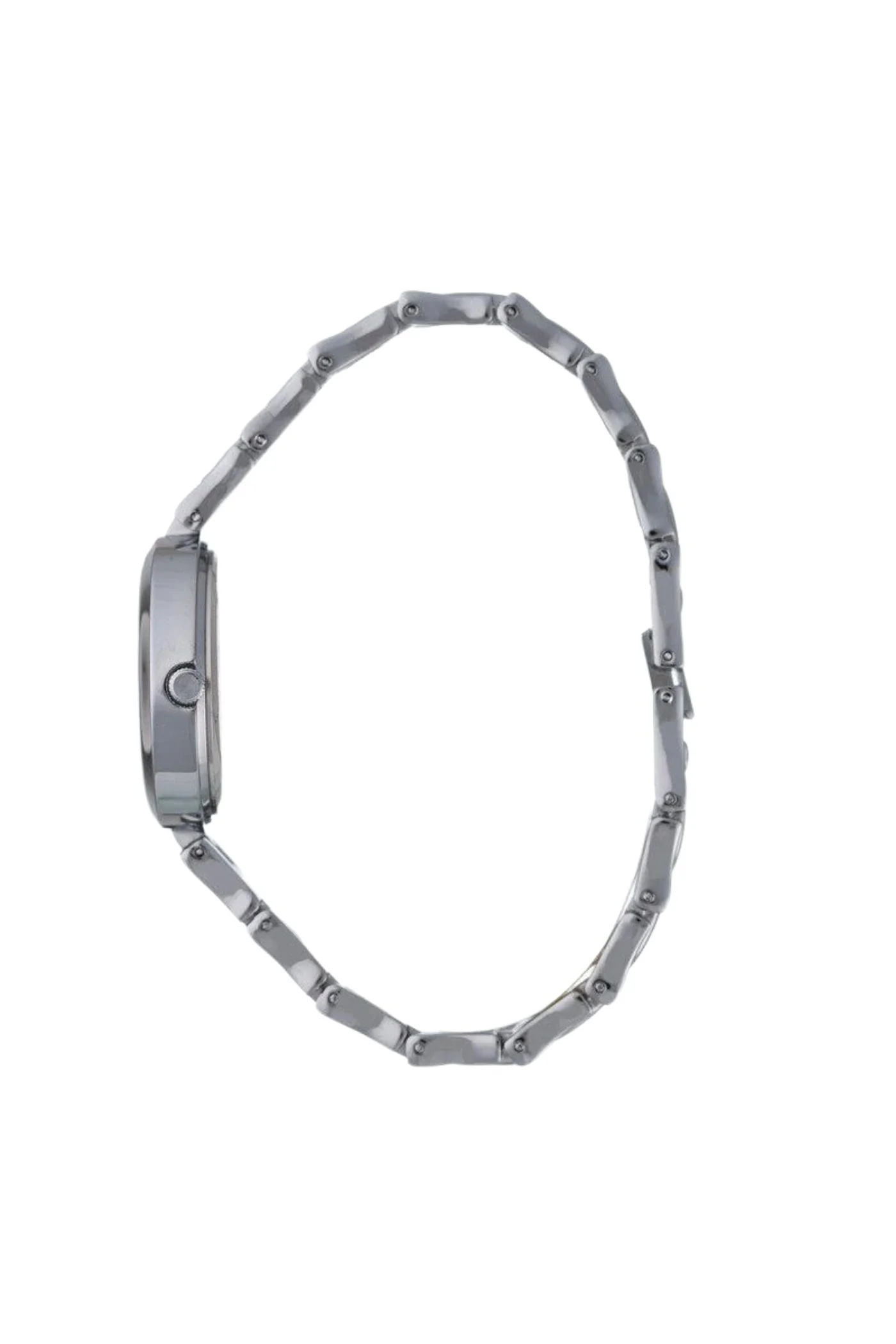 Black Dial With Round Bracelet - Silver - Image 2