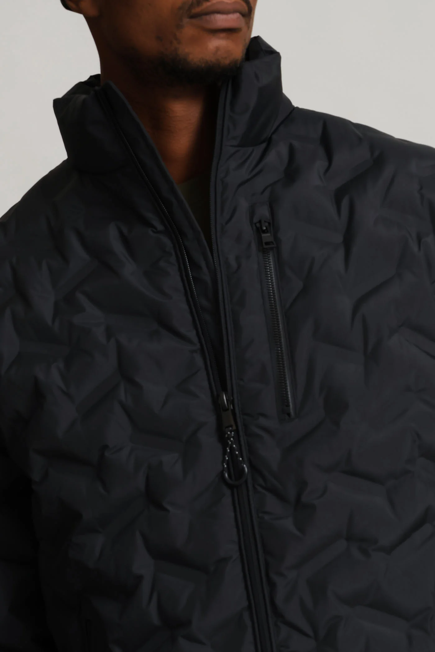 Black Heat Seal Puffer - Black - Image 2