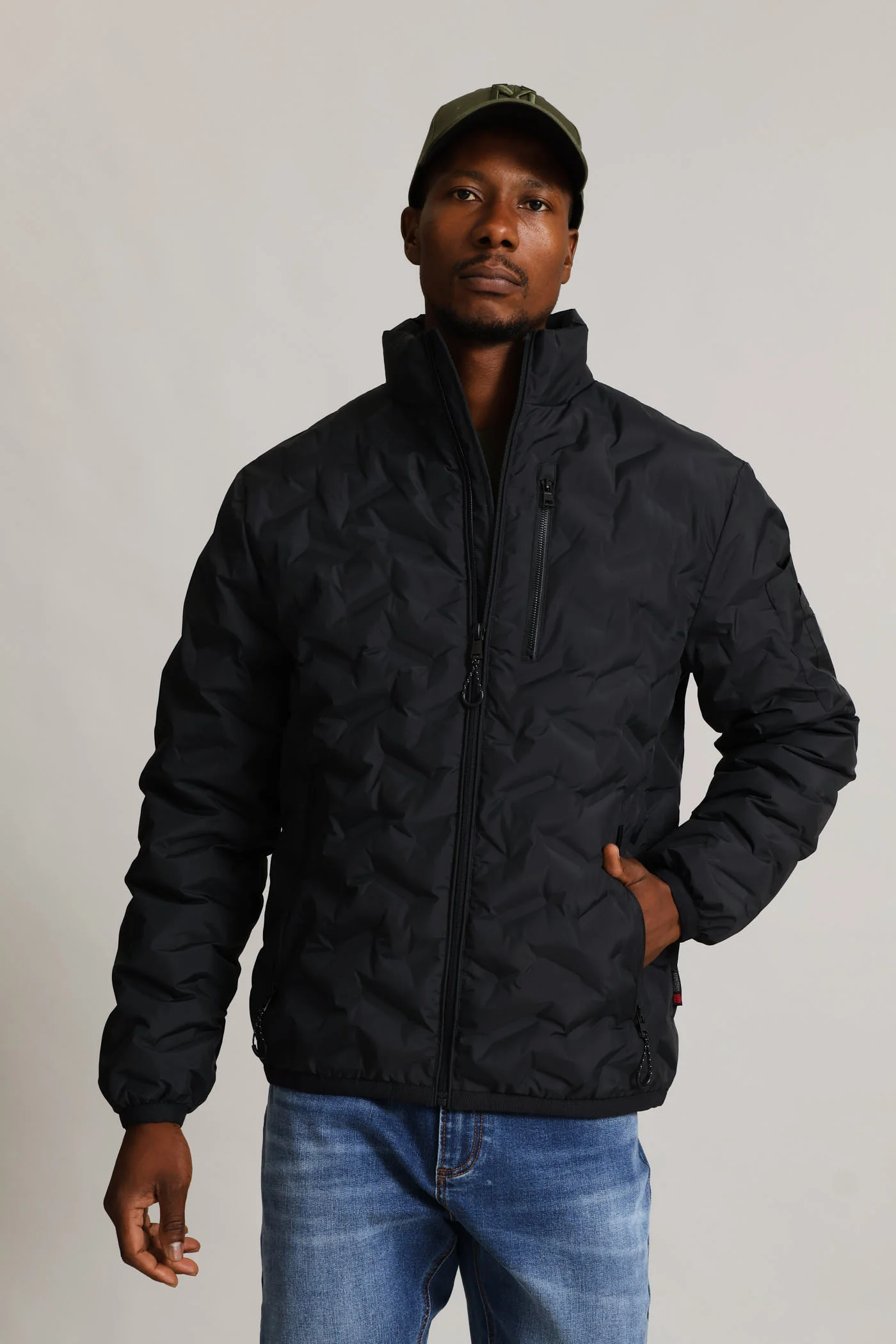 Black Heat Seal Puffer - Black - Image 5
