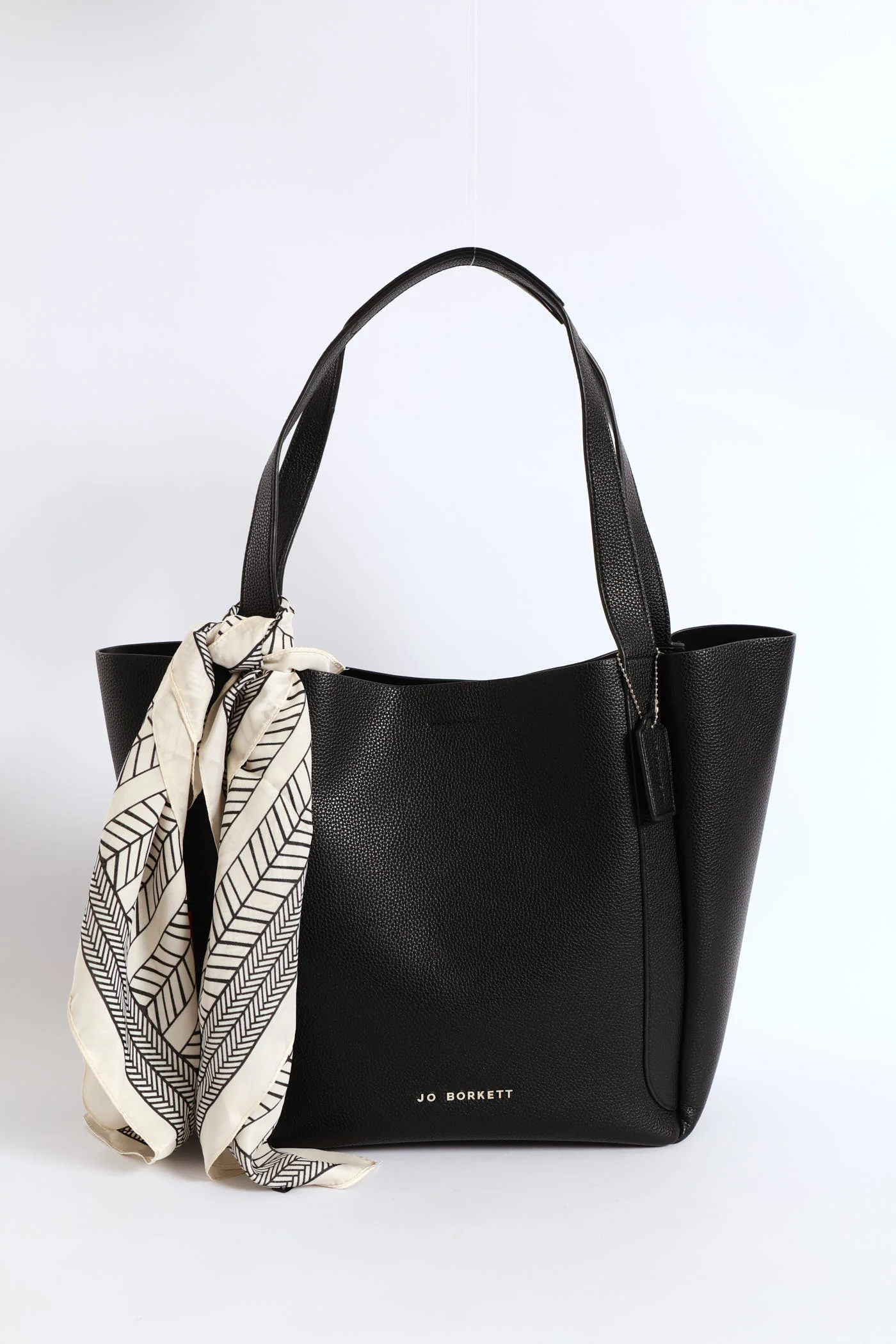 Blair Pebble Tote Bag - Black - Image 3