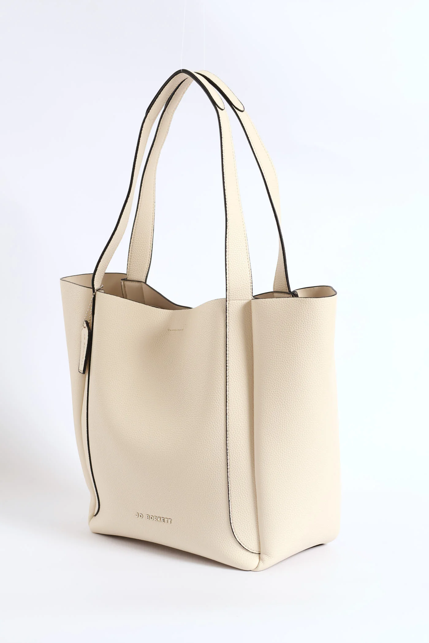 Blair Pebble Tote Bag - Cream - Image 3