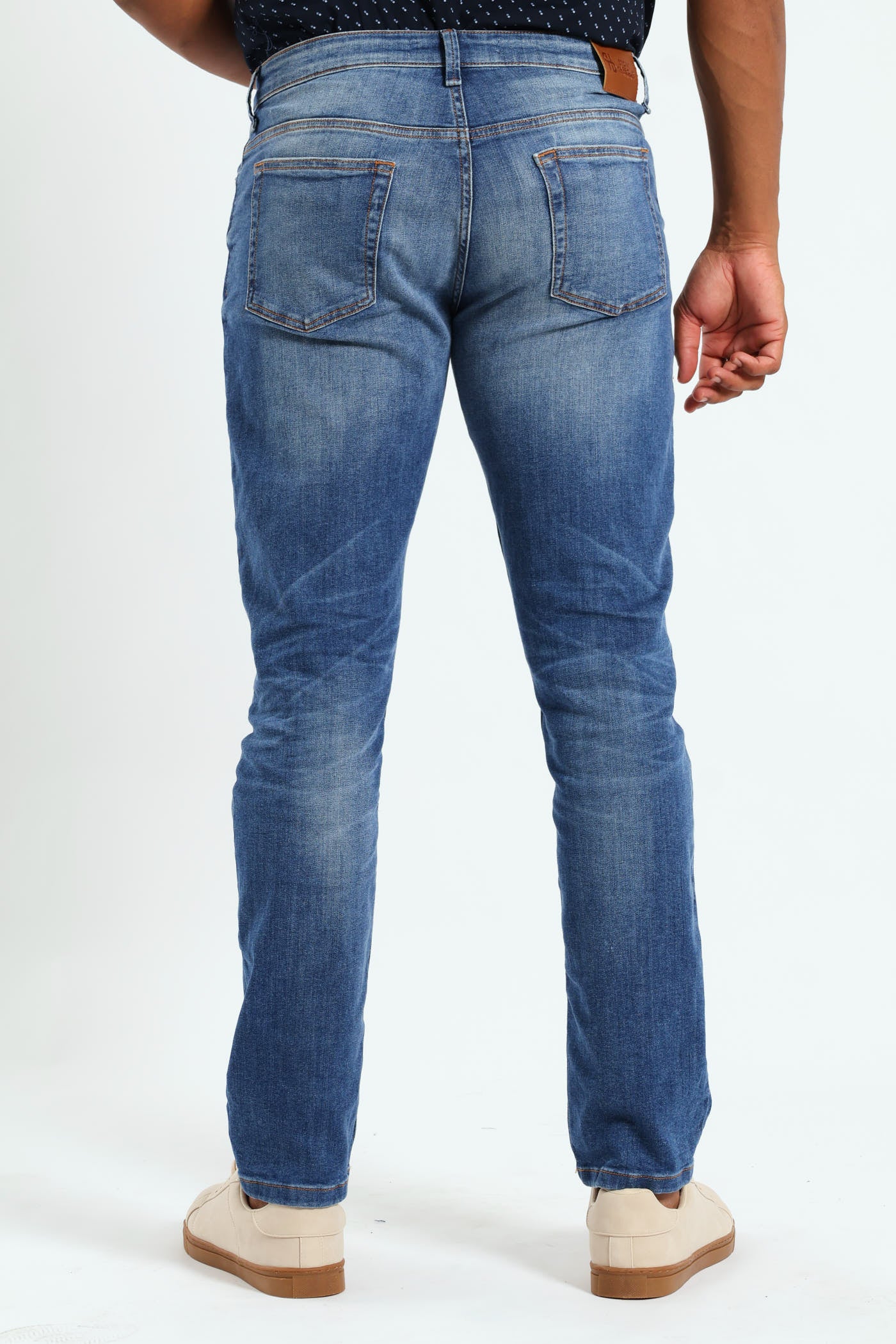 Blasted Slim Denim - Light Wash - Image 3