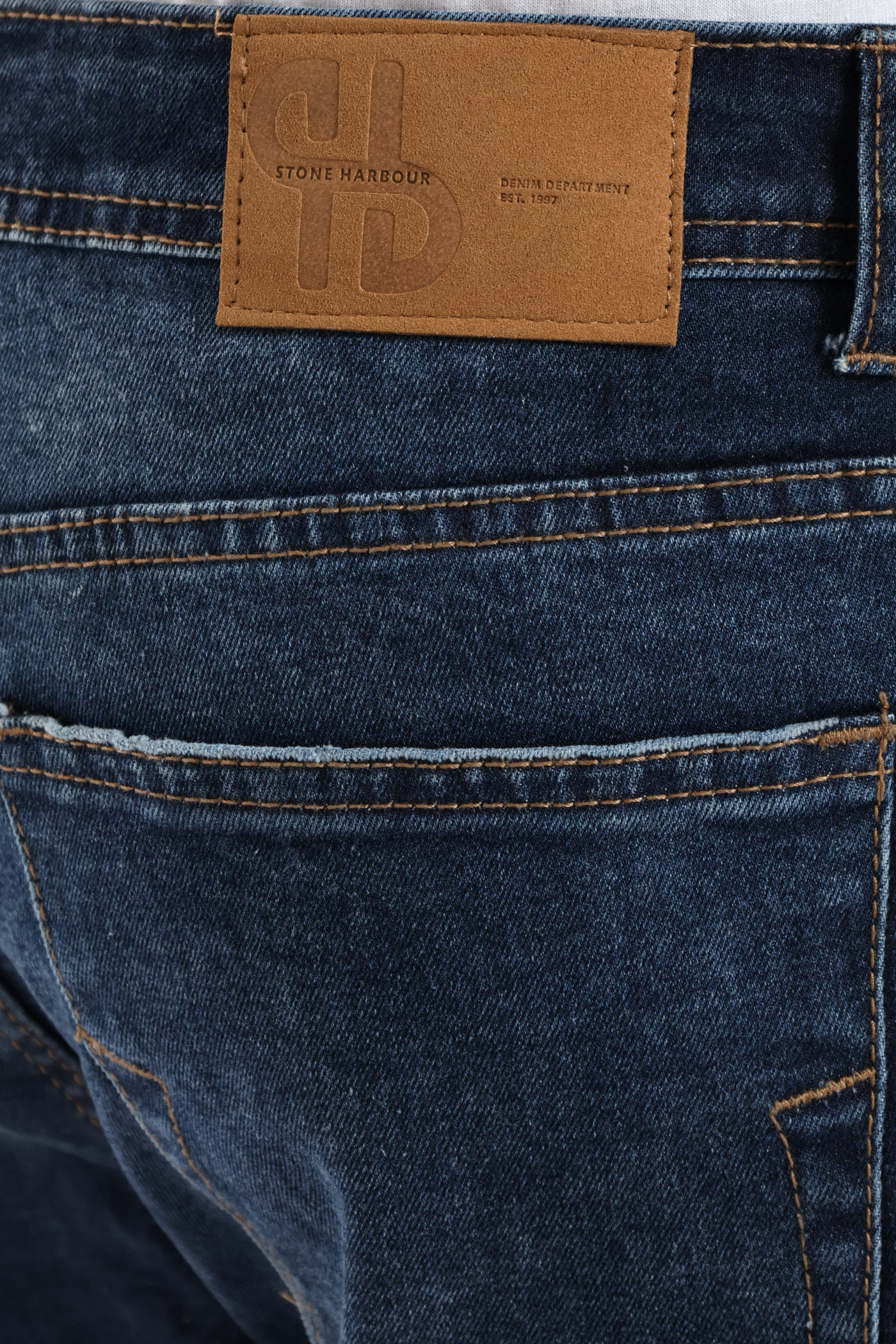 Blasted Slim Denim - Mid Wash - Image 5