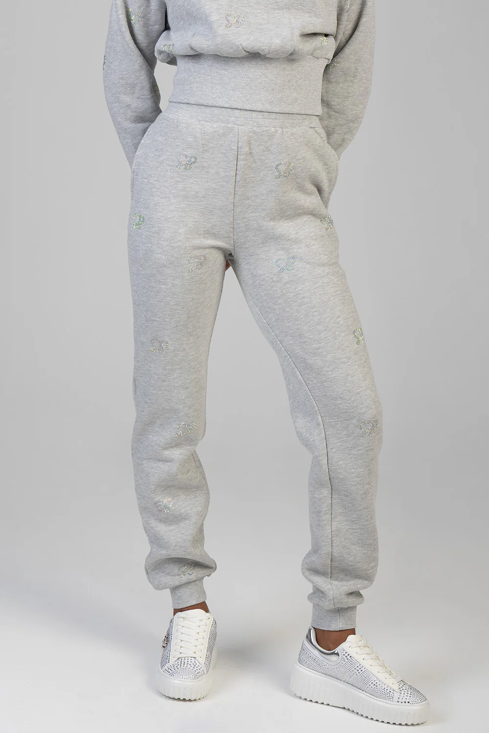 Bling Jogger - Grey Melange - Image 2