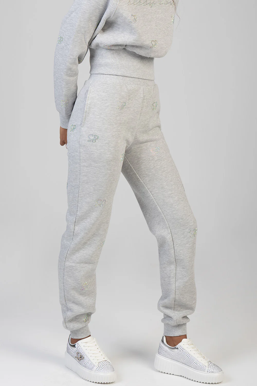 Bling Jogger - Grey Melange - Image 3