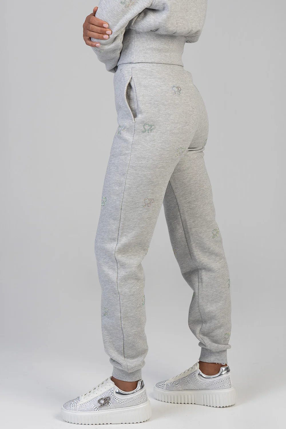 Bling Jogger - Grey Melange - Image 5