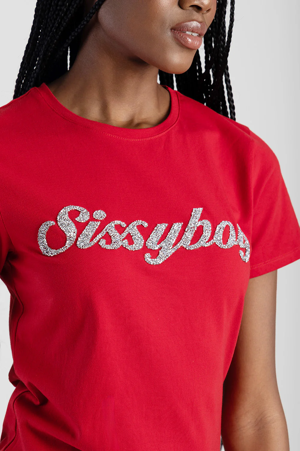Bling Logo Regular Tee - Red - Image 2