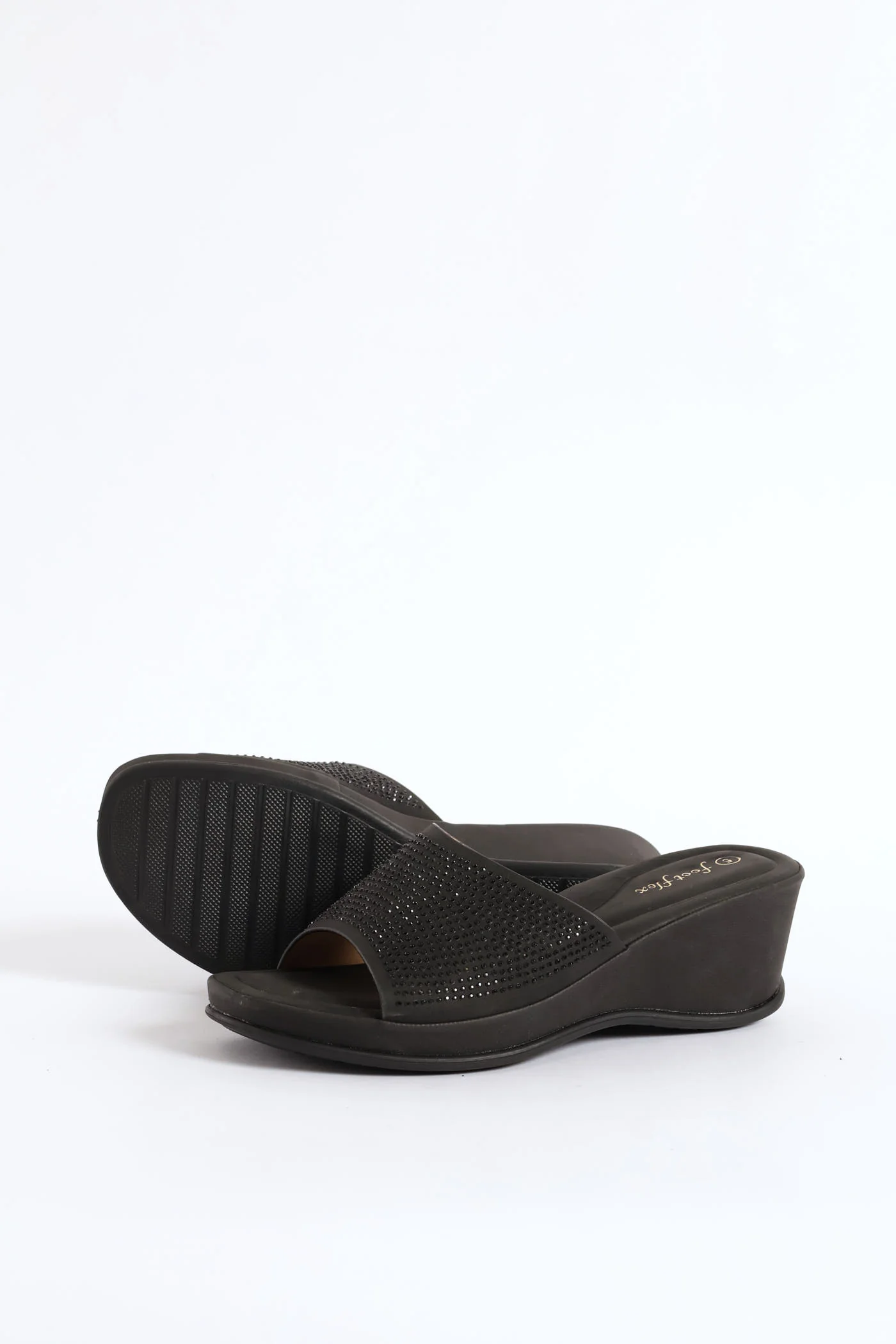 Bling Sandal - Black - Image 5
