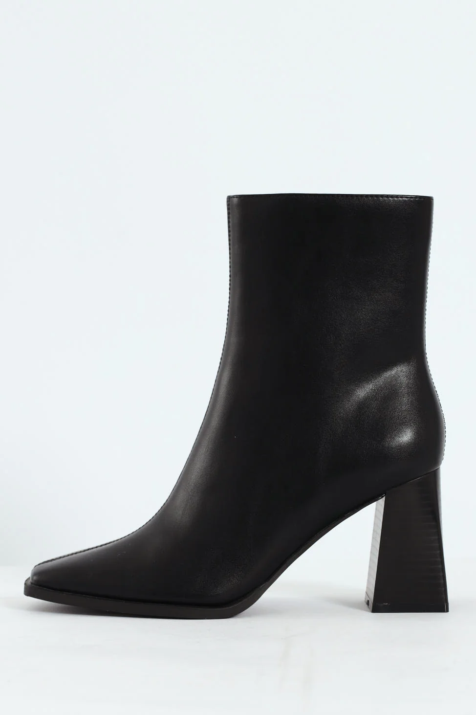 Block Heel Ankle Boots - Black - Image 4