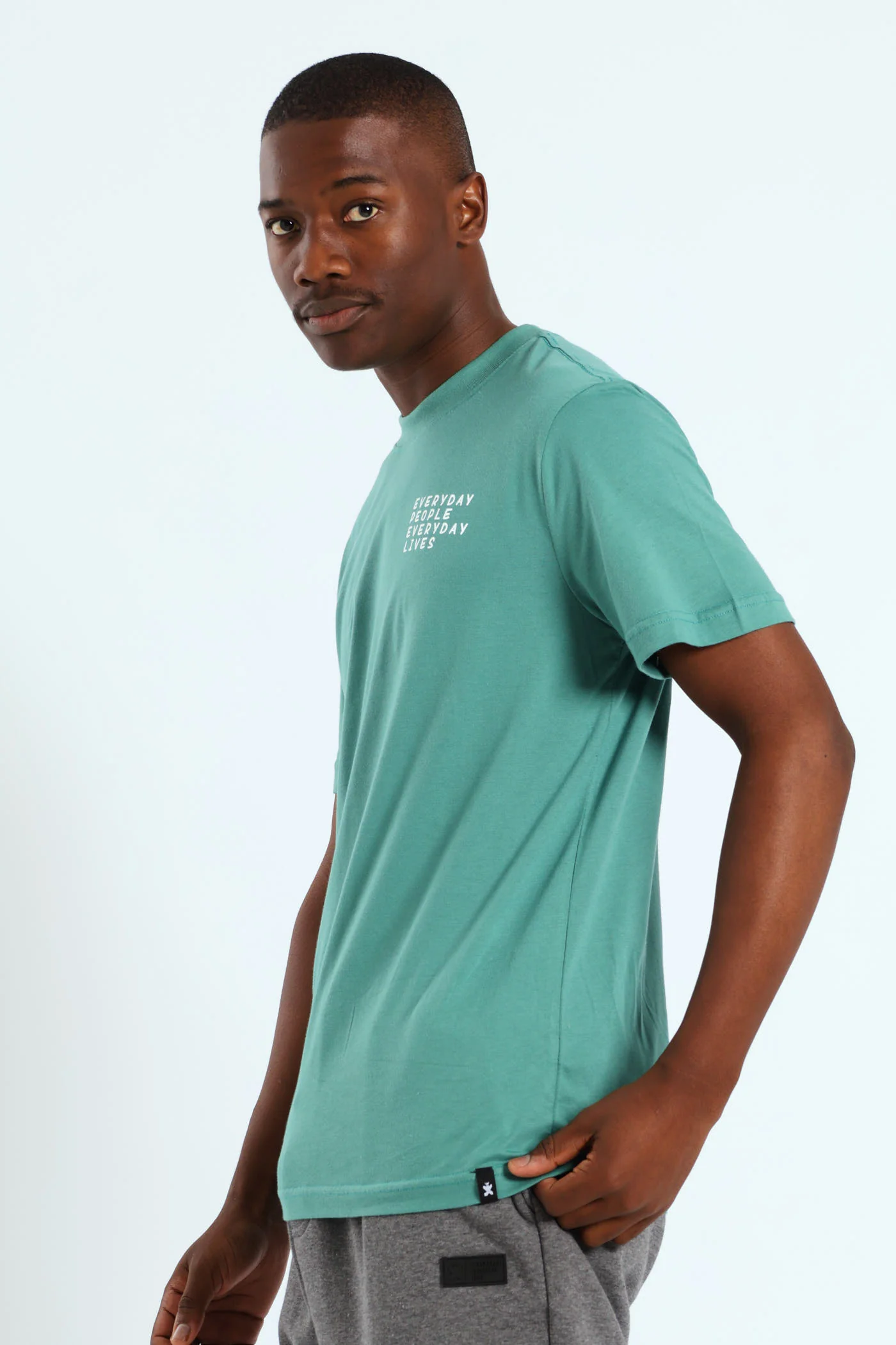 Block Car Front & Back Printed Tee - Teal - Image 3