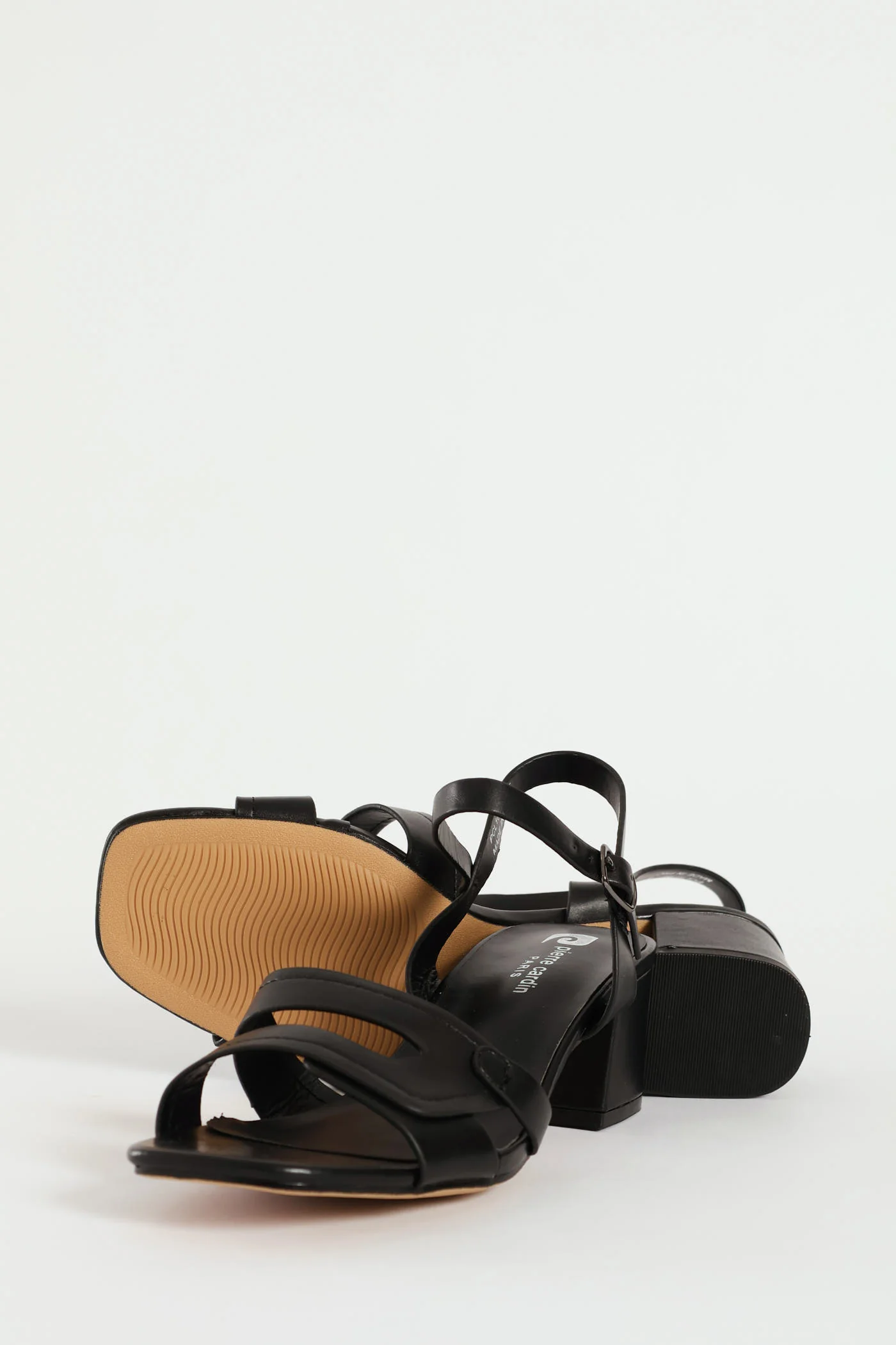 Strappy Block Heel - Black - Image 4