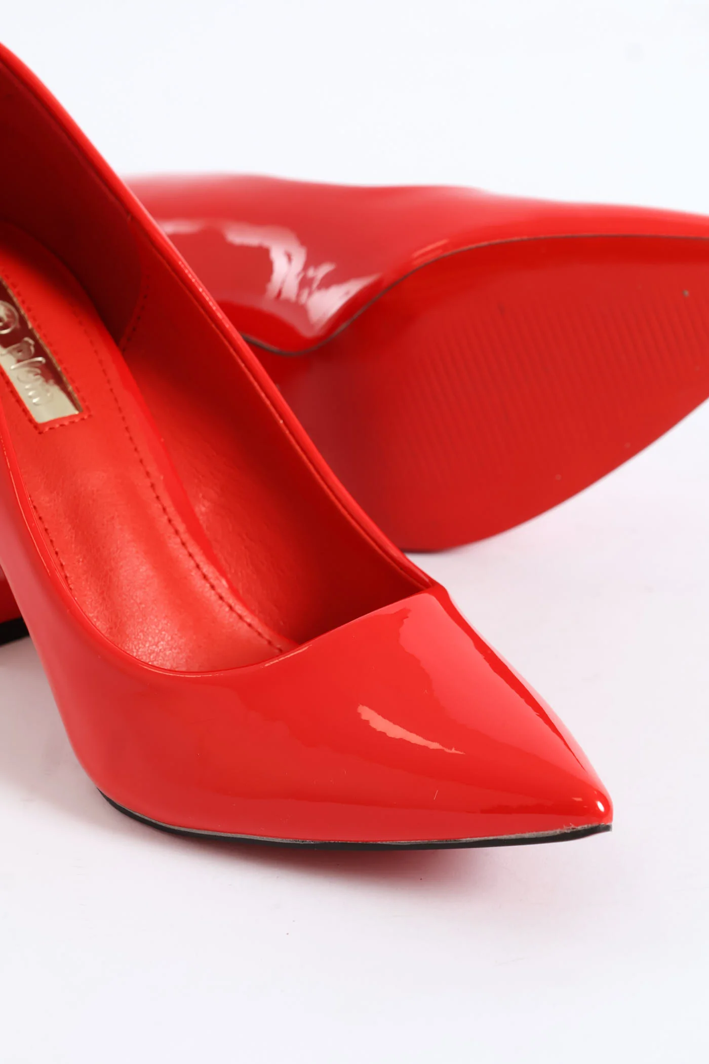 Block Heel - Red - Image 2