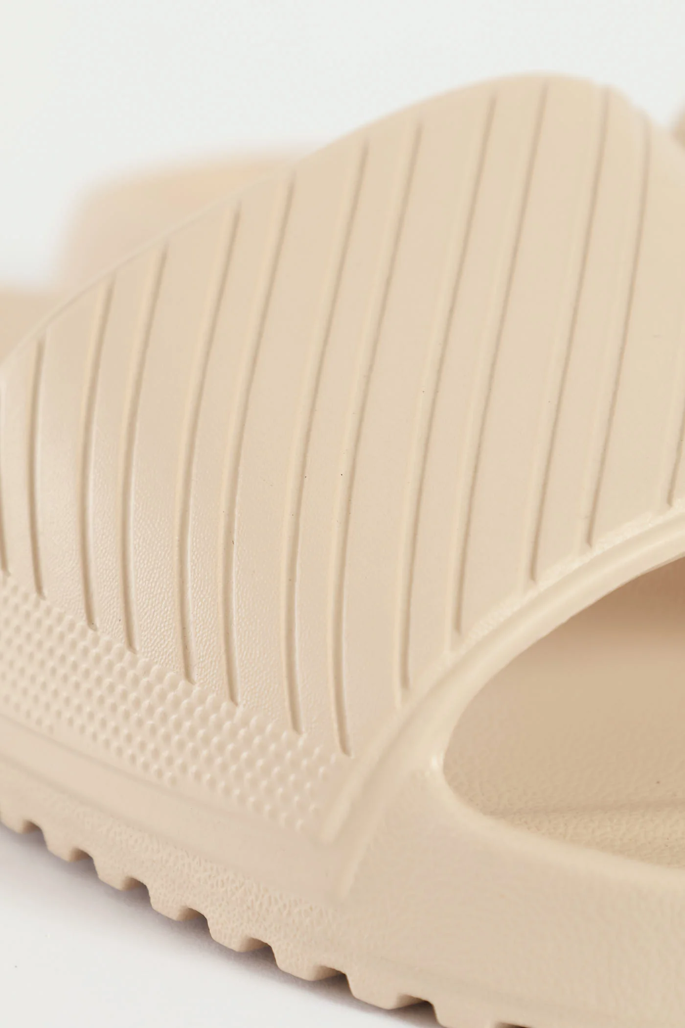 Blown Eva Slide With Stripe Upper Pattern - Stone - Image 2
