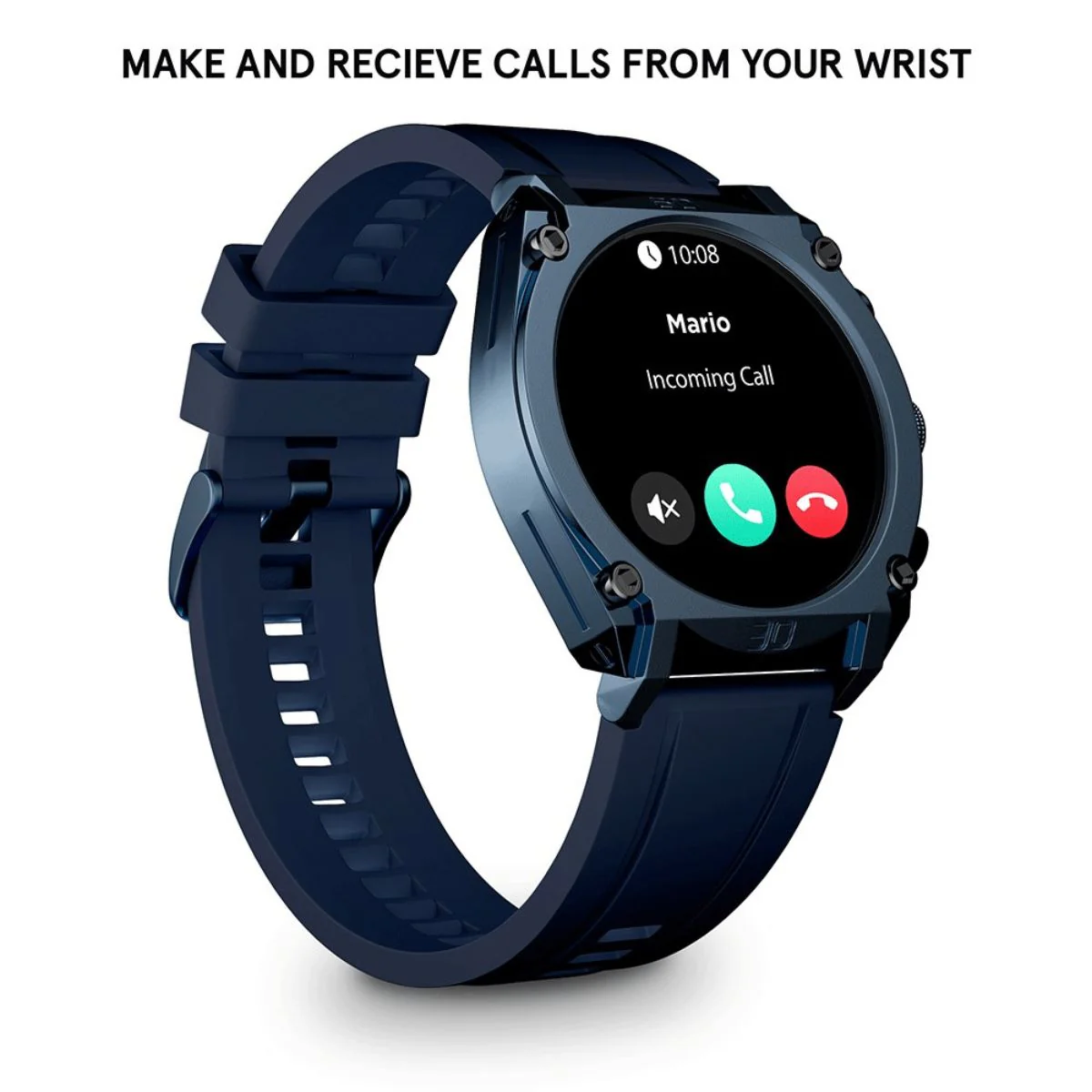 Blue Case & LED Screen Smart Watch With Blue Strap - Blue - Image 6