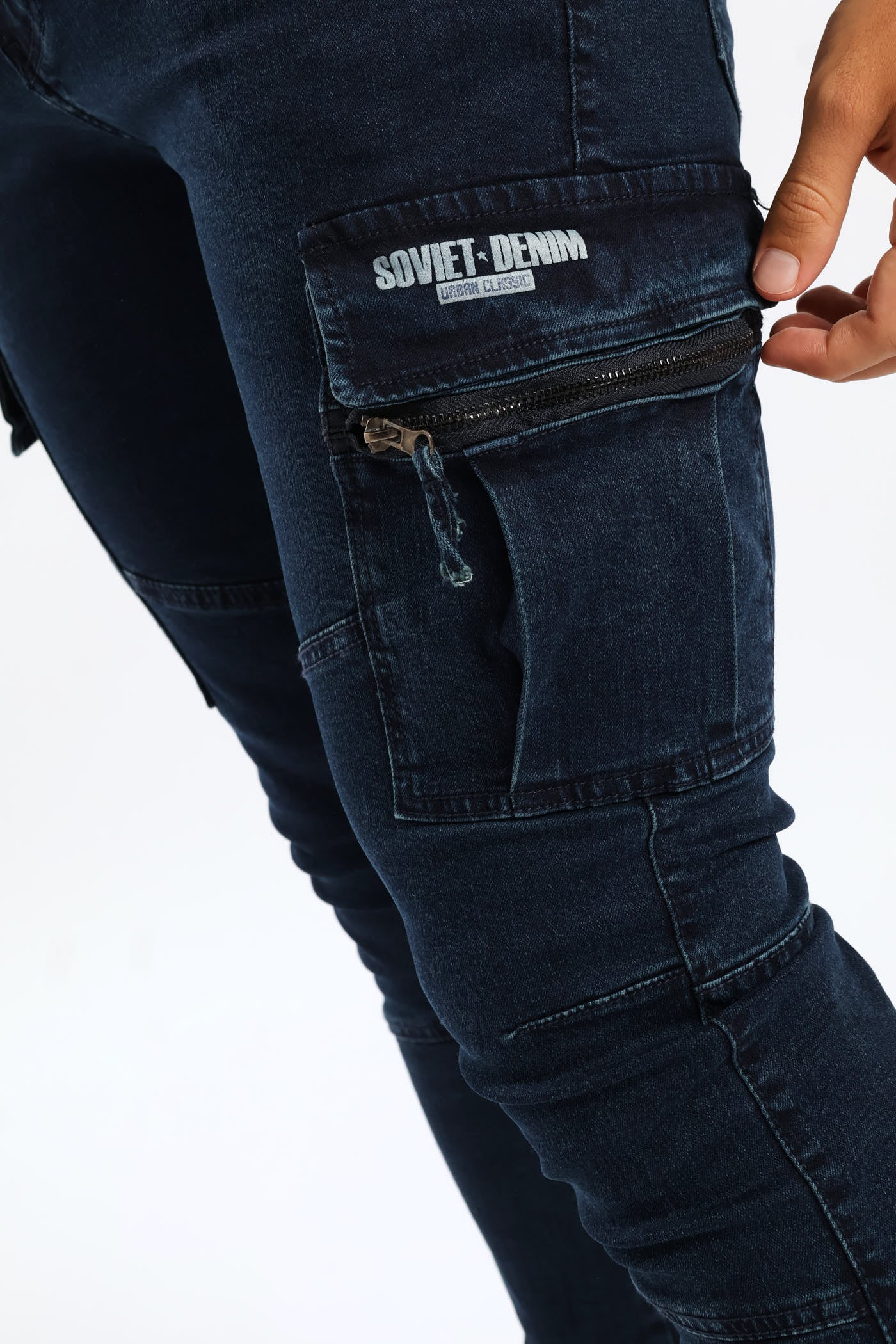 Bobby Cargo Denim - Dark Indigo - Image 9