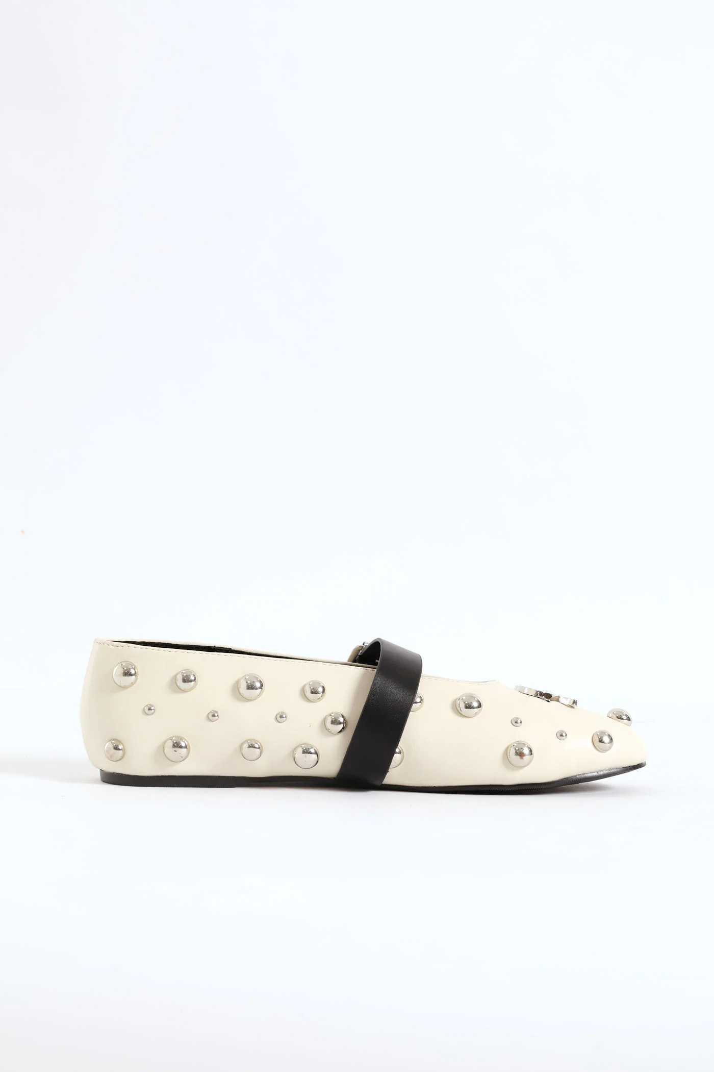 Bobby Studded Pump - Cream - Image 3
