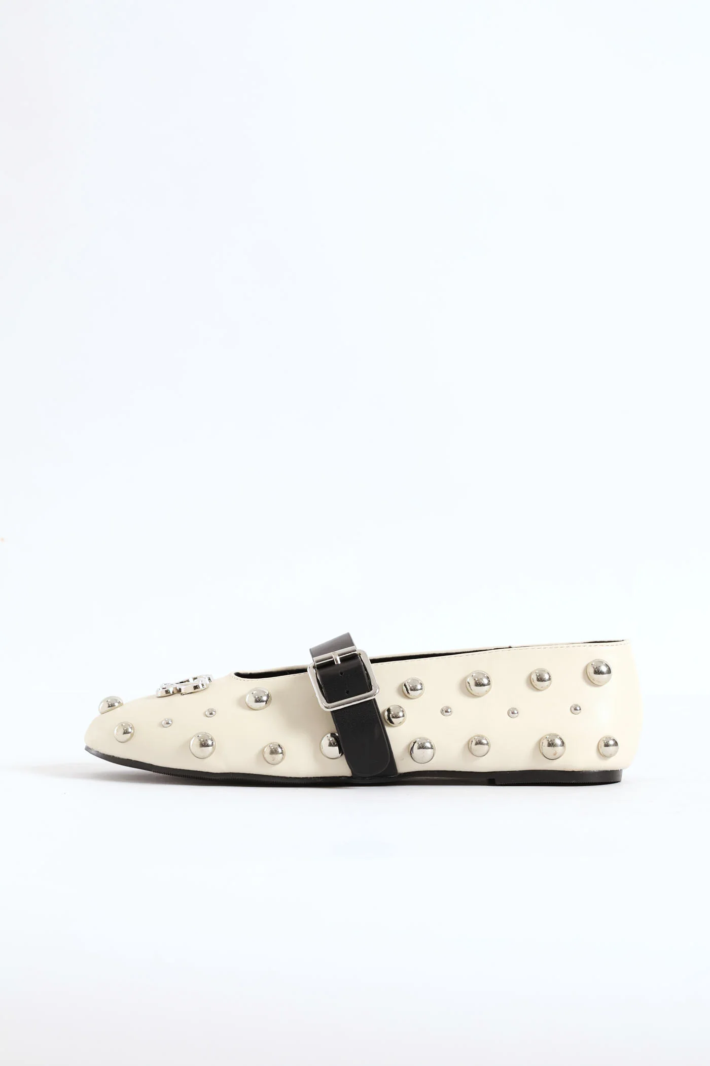 Bobby Studded Pump - Cream - Image 4