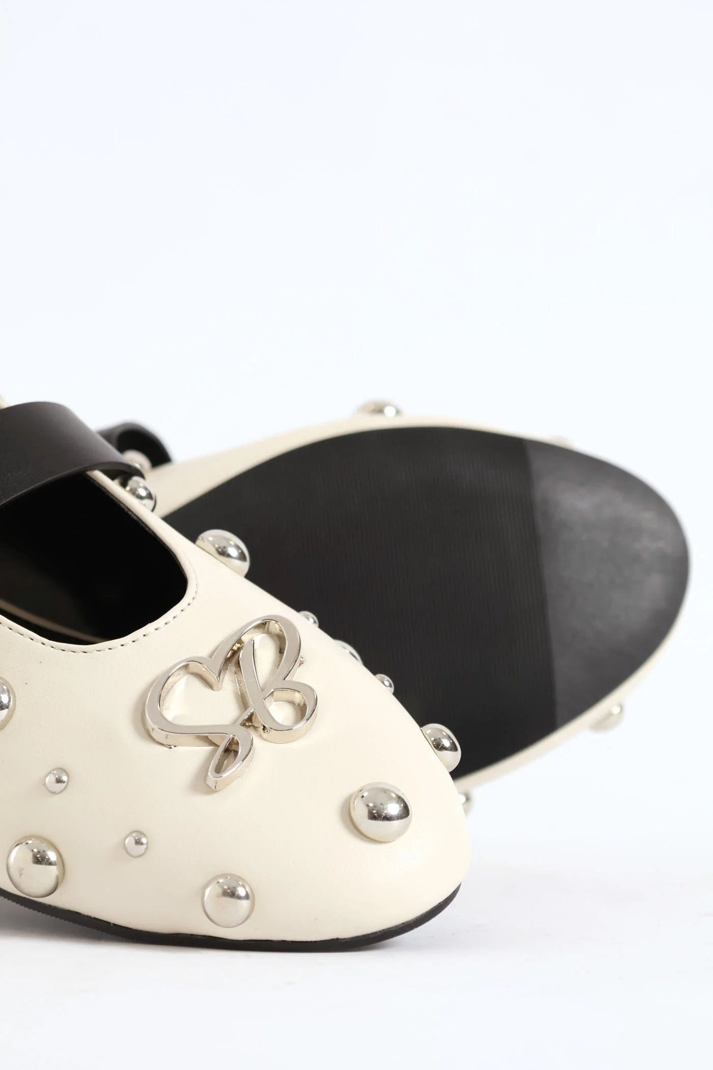 Bobby Studded Pump - Cream - Image 6