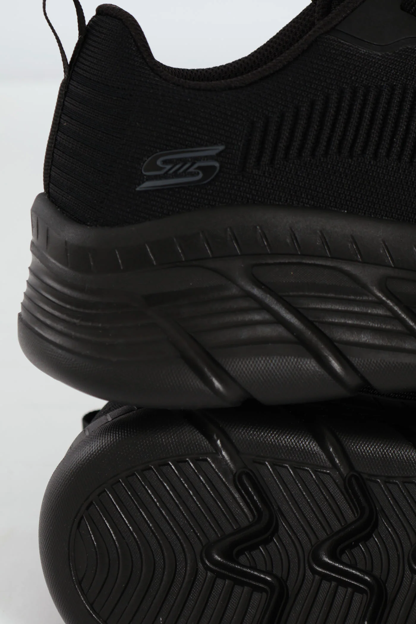 Bobs B Flex Hi Knit Lace Up Sneaker - Black - Image 3