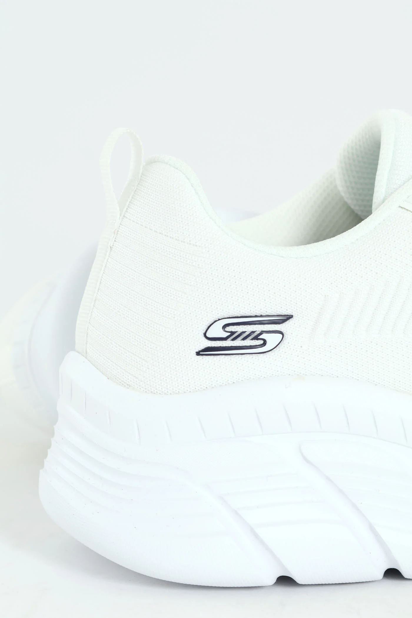 Bobs B Flex Hi Knit Lace Up Sneaker - White - Image 5
