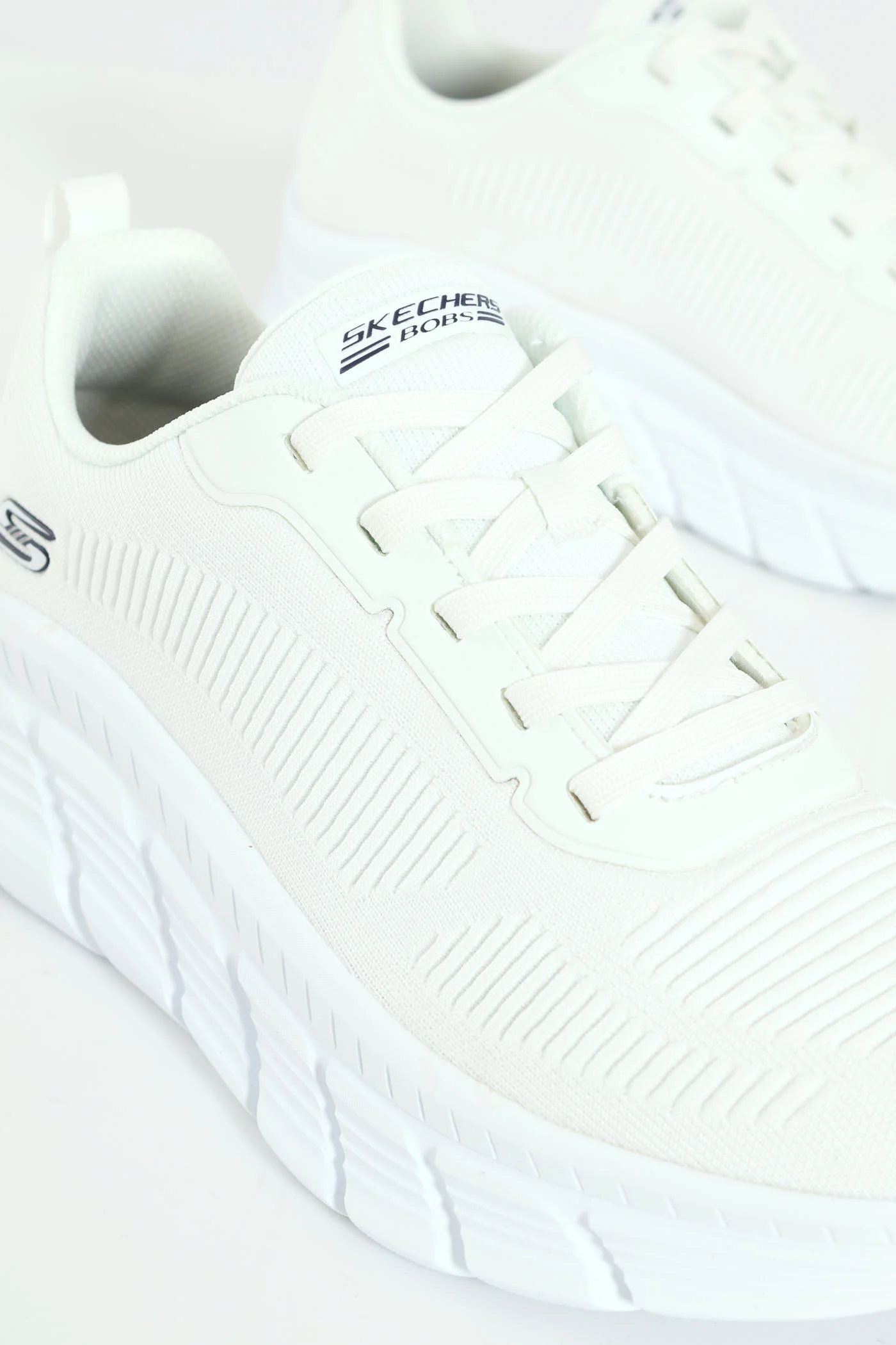 Bobs B Flex Hi Knit Lace Up Sneaker - White - Image 6