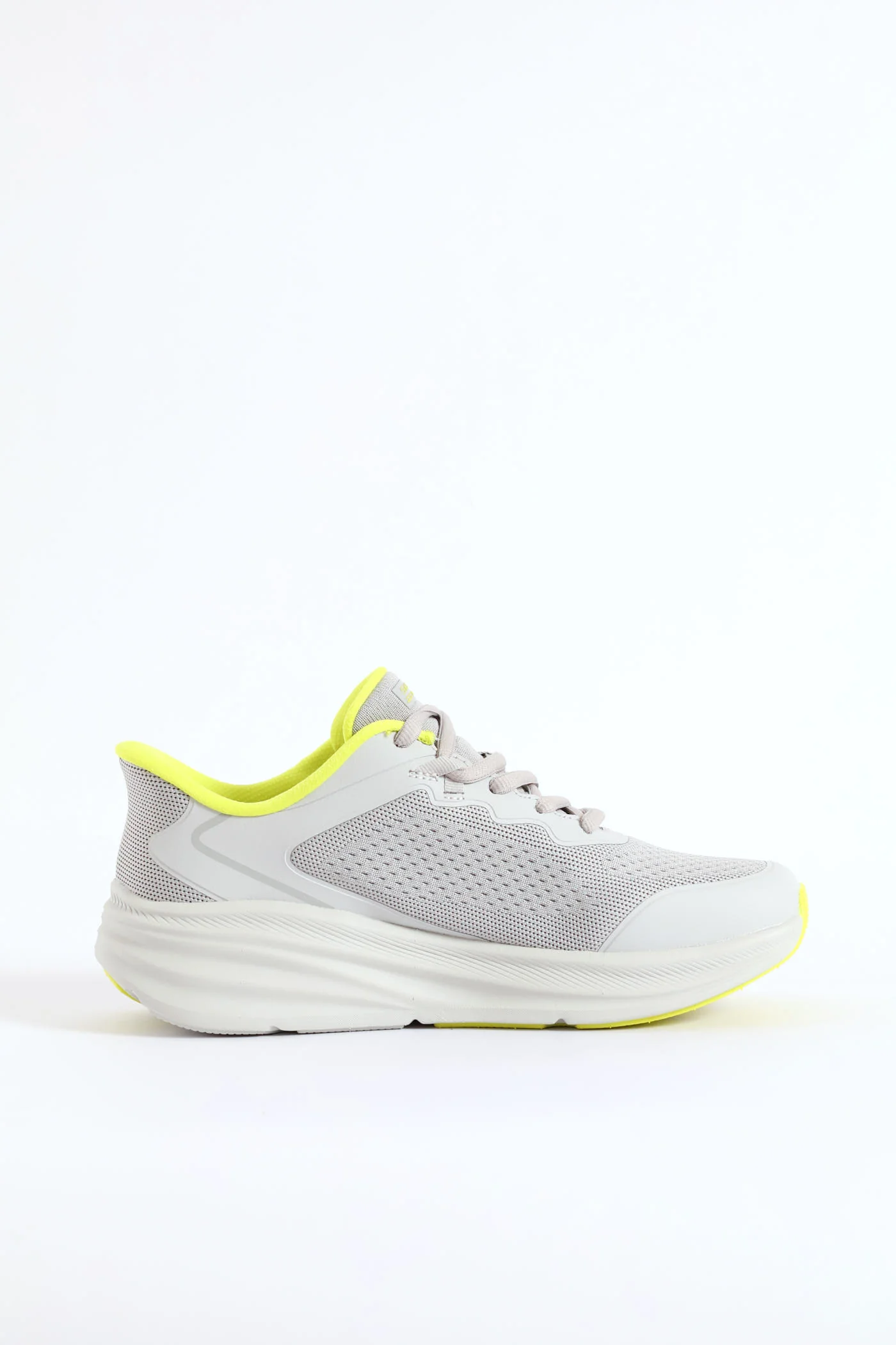 Bobs Skillz Fly Knit Lace Up Sneaker - Light Grey - Image 3