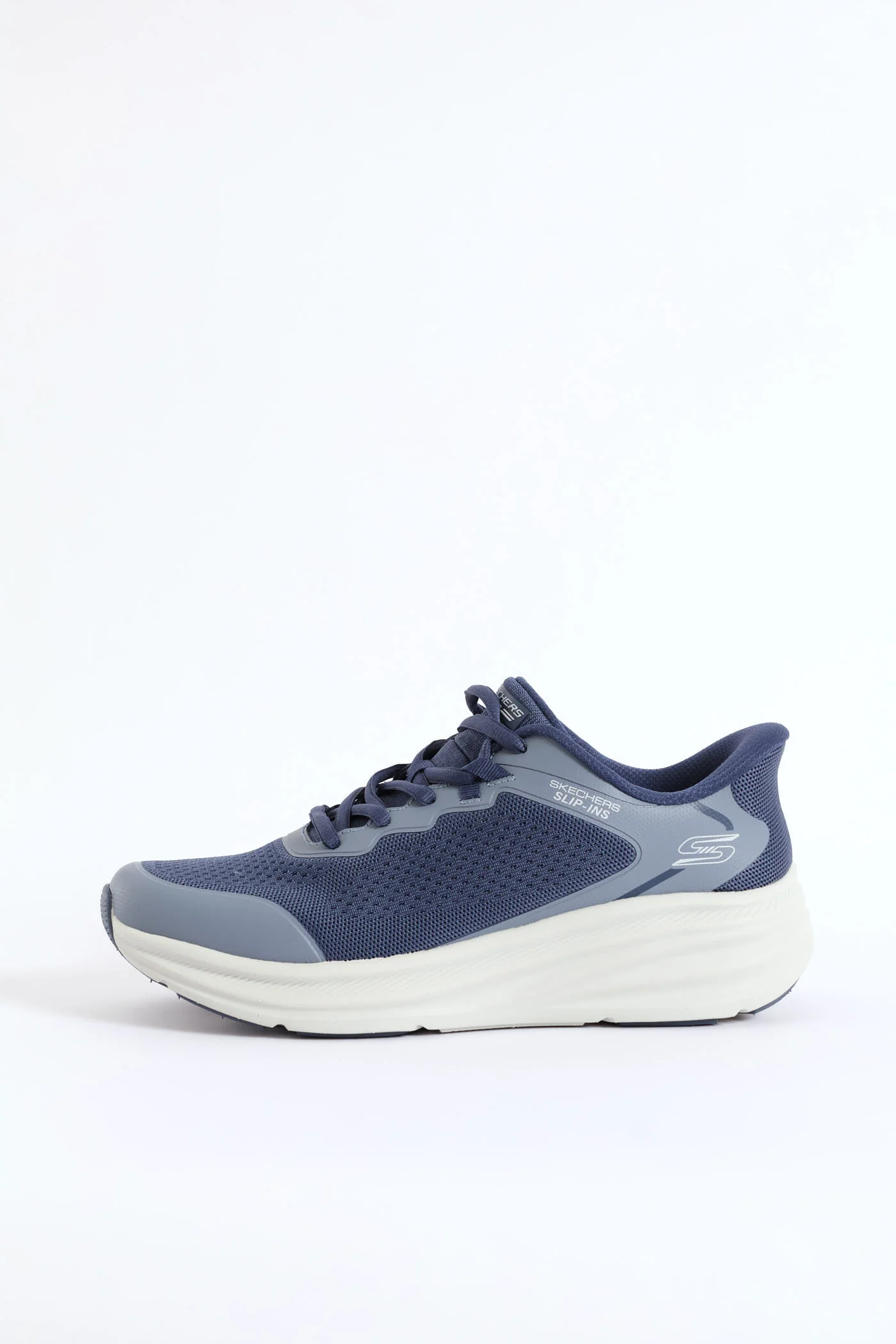 Bobs Skillz Fly Knit Lace Up Sneaker - Navy - Image 2