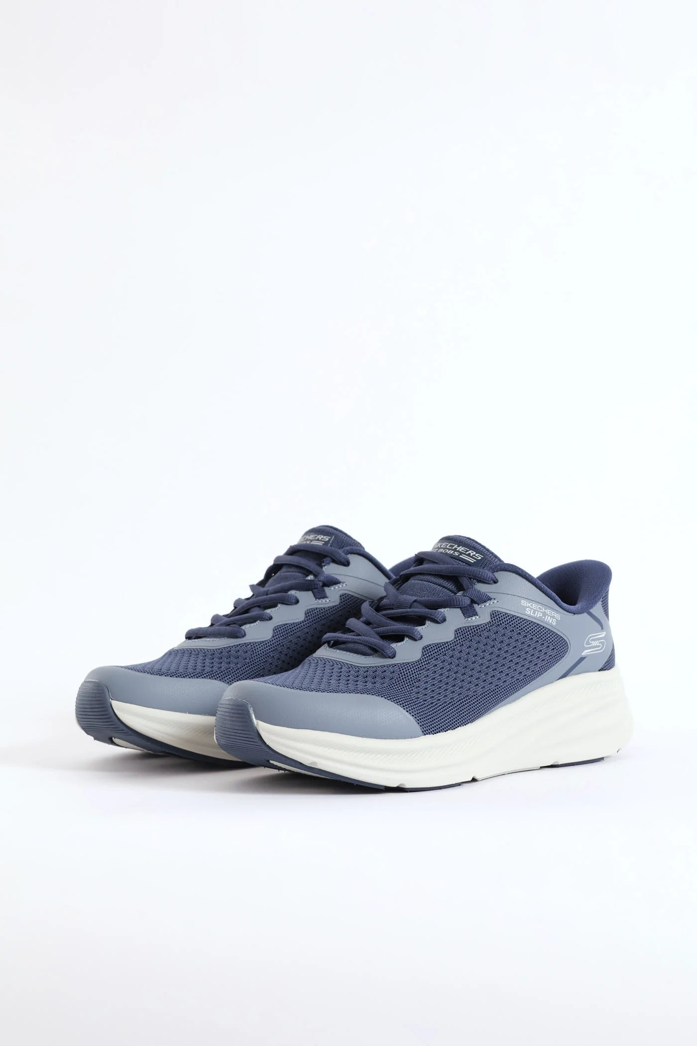 Bobs Skillz Fly Knit Lace Up Sneaker - Navy - Image 4