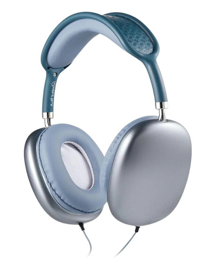 Zenith Series Aux Headphones Blue - Image 5