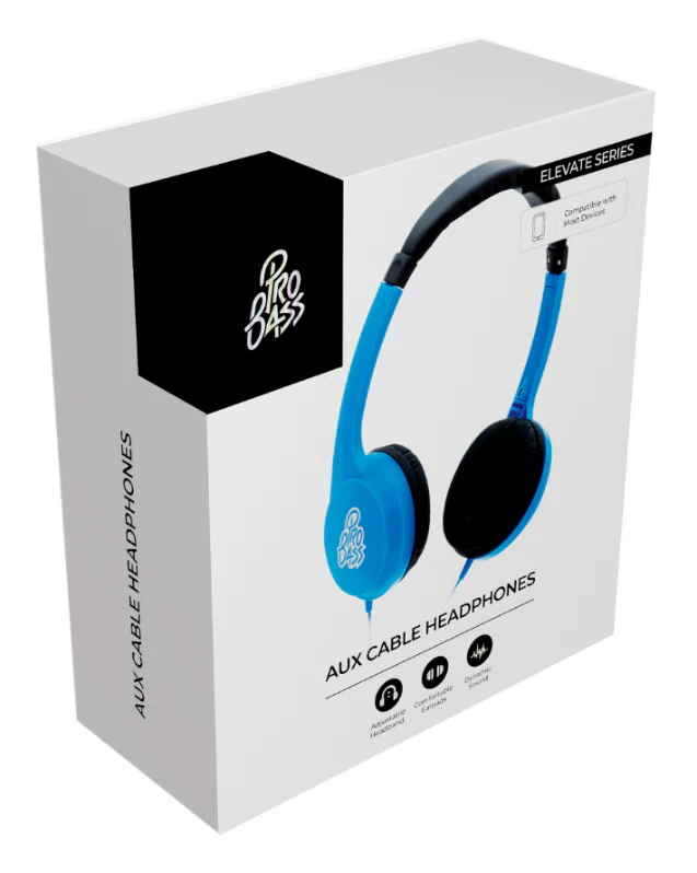 Elevate Series Blue Headphones - Image 2