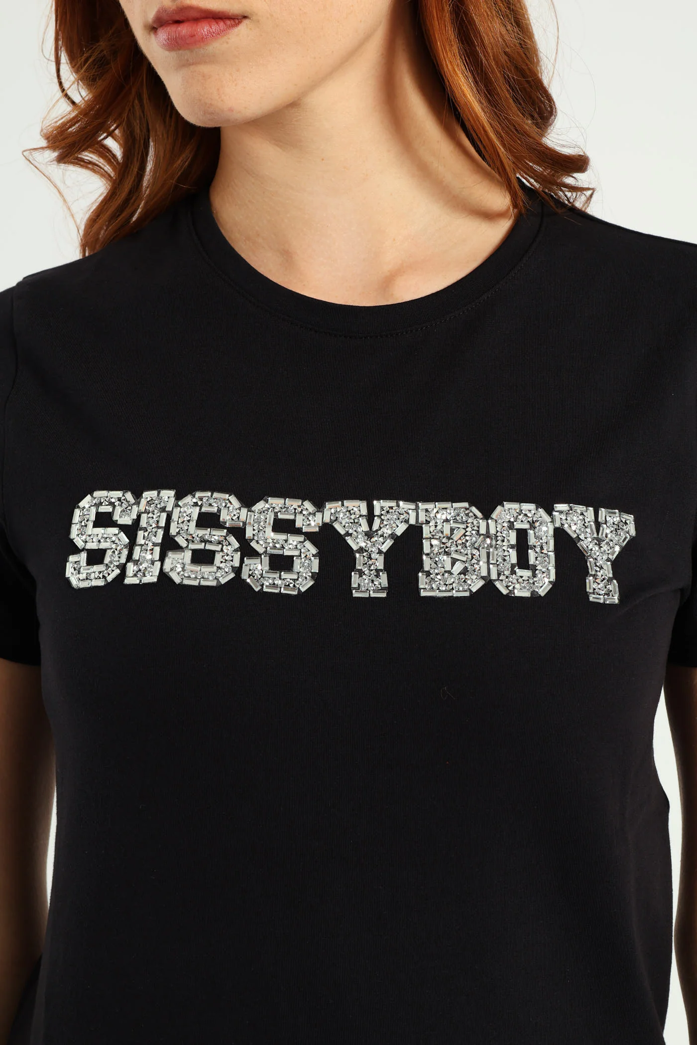 Bold Move Regular Fit Top With Bling Design - Black - Image 10