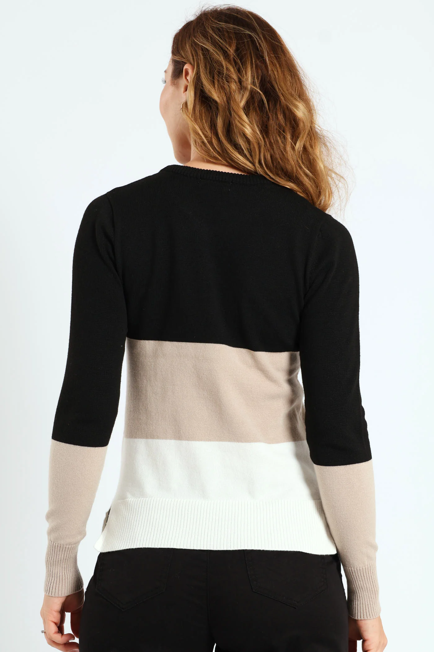 Bold Stripe Pullover - Nude - Image 3