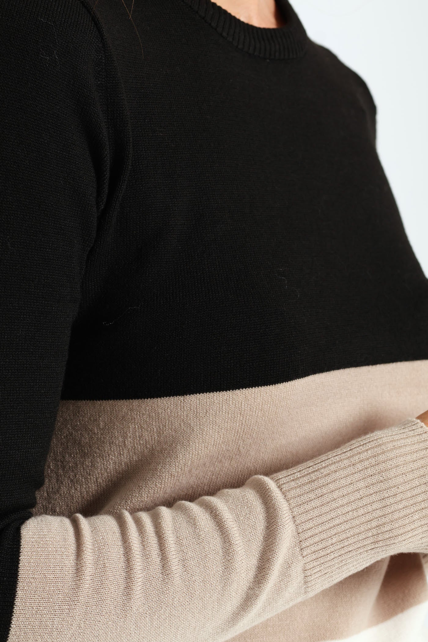 Bold Stripe Pullover - Nude - Image 4