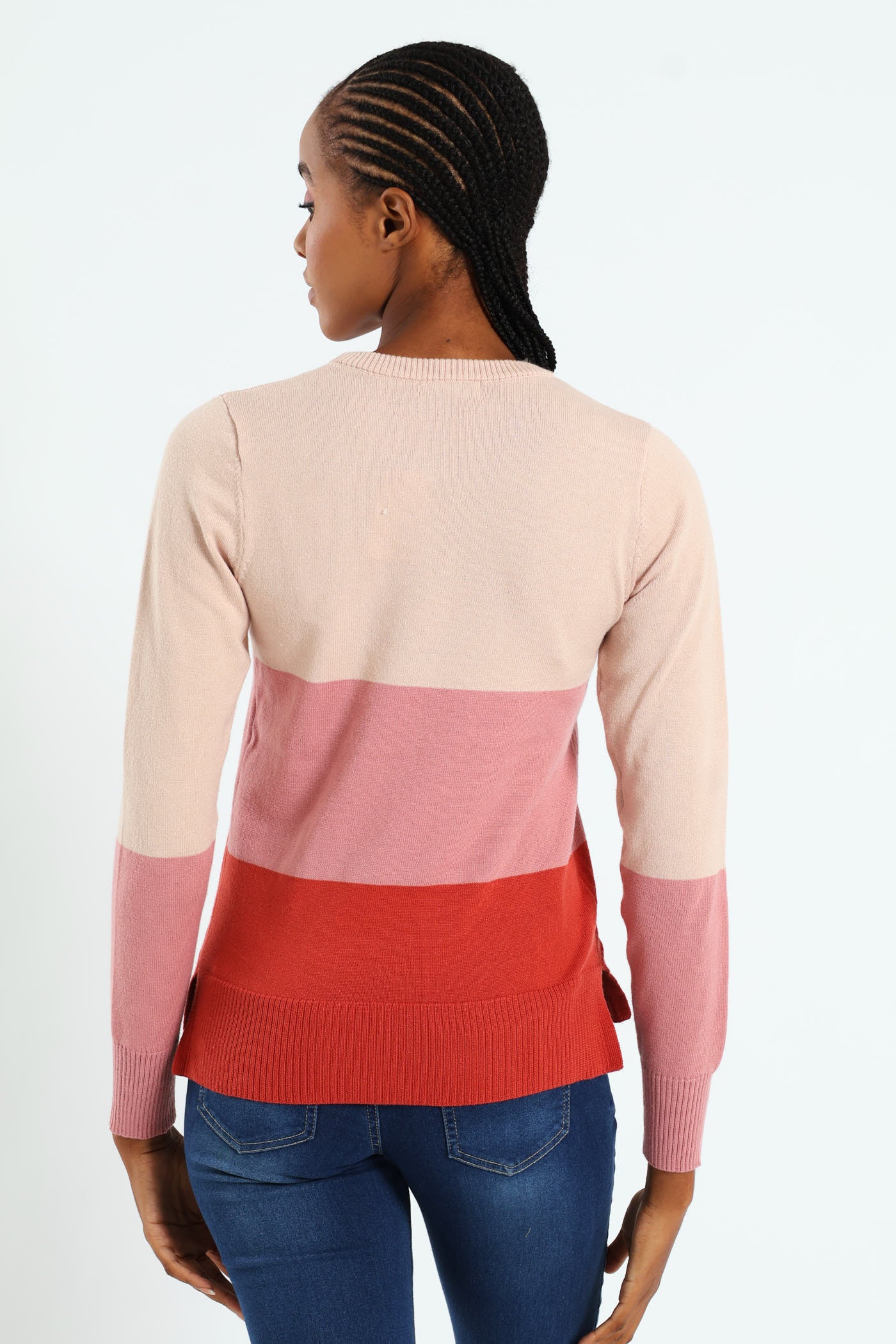 Bold Stripe Pullover - Rust - Image 3