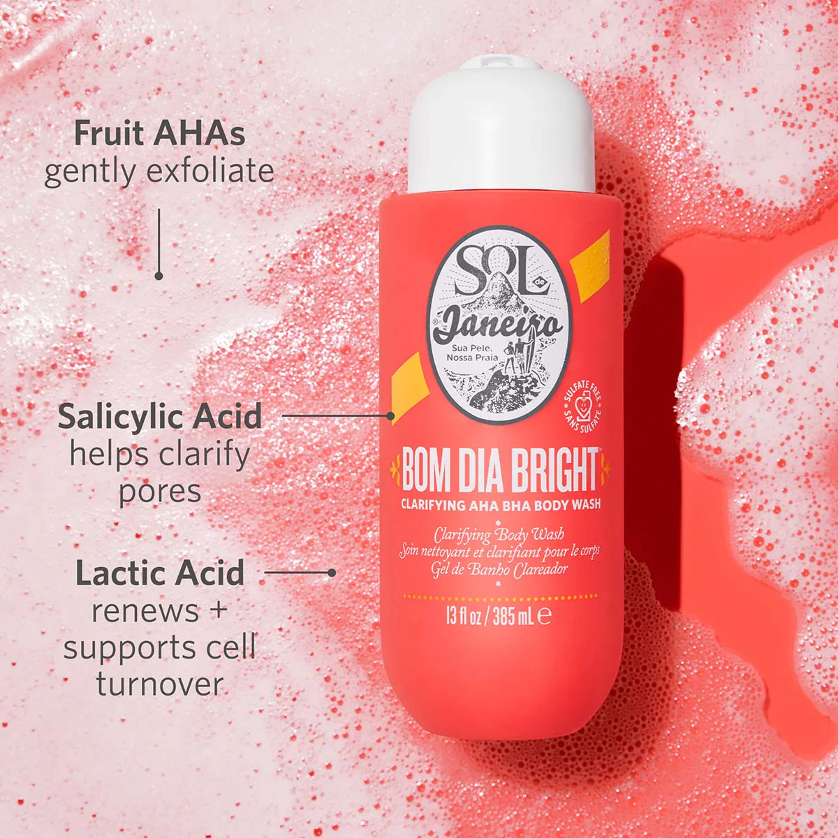 Bom Dia Bright™ Clarifying AHA BHA Body Wash - Image 4