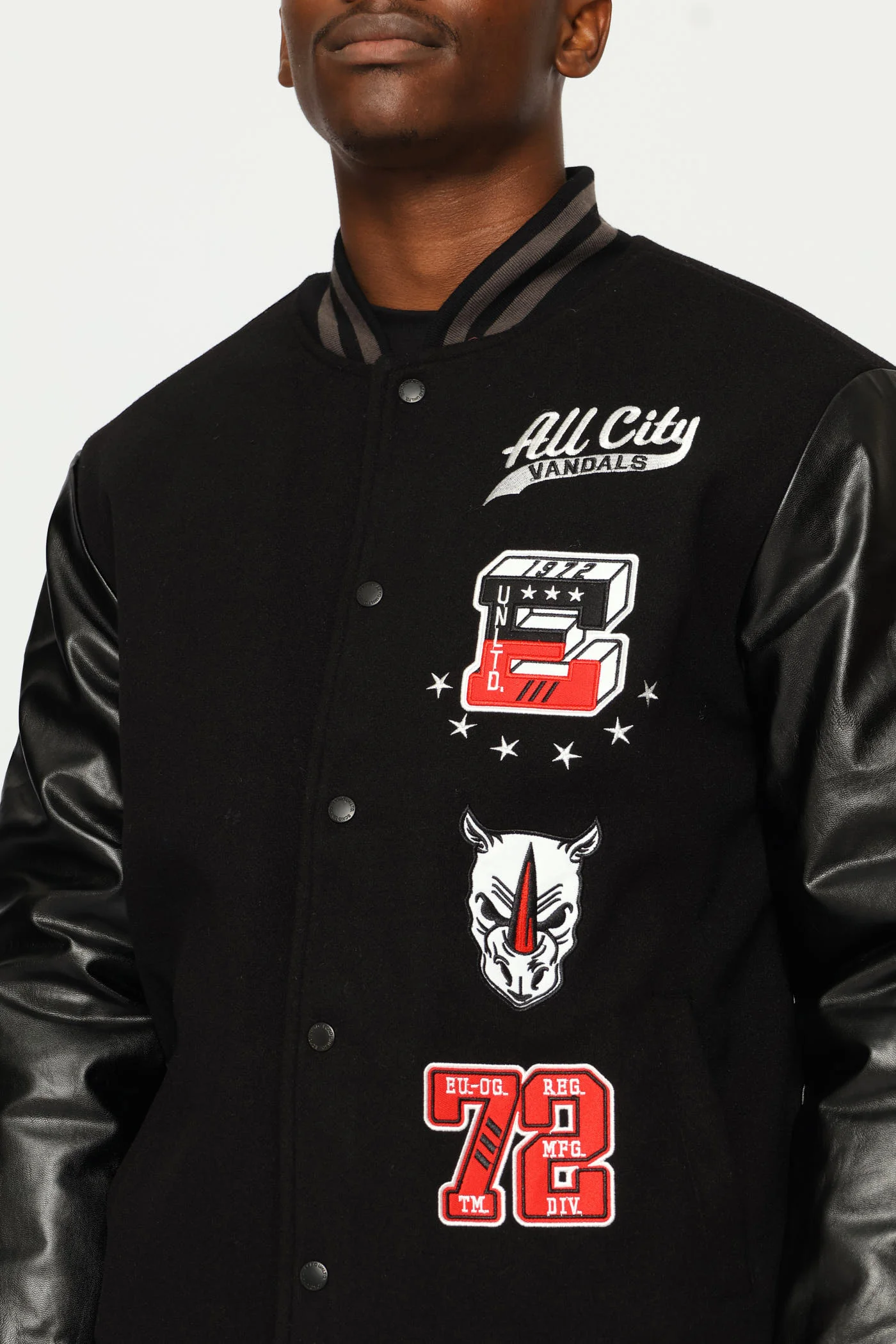 Bomber Jacket - Black - Image 2