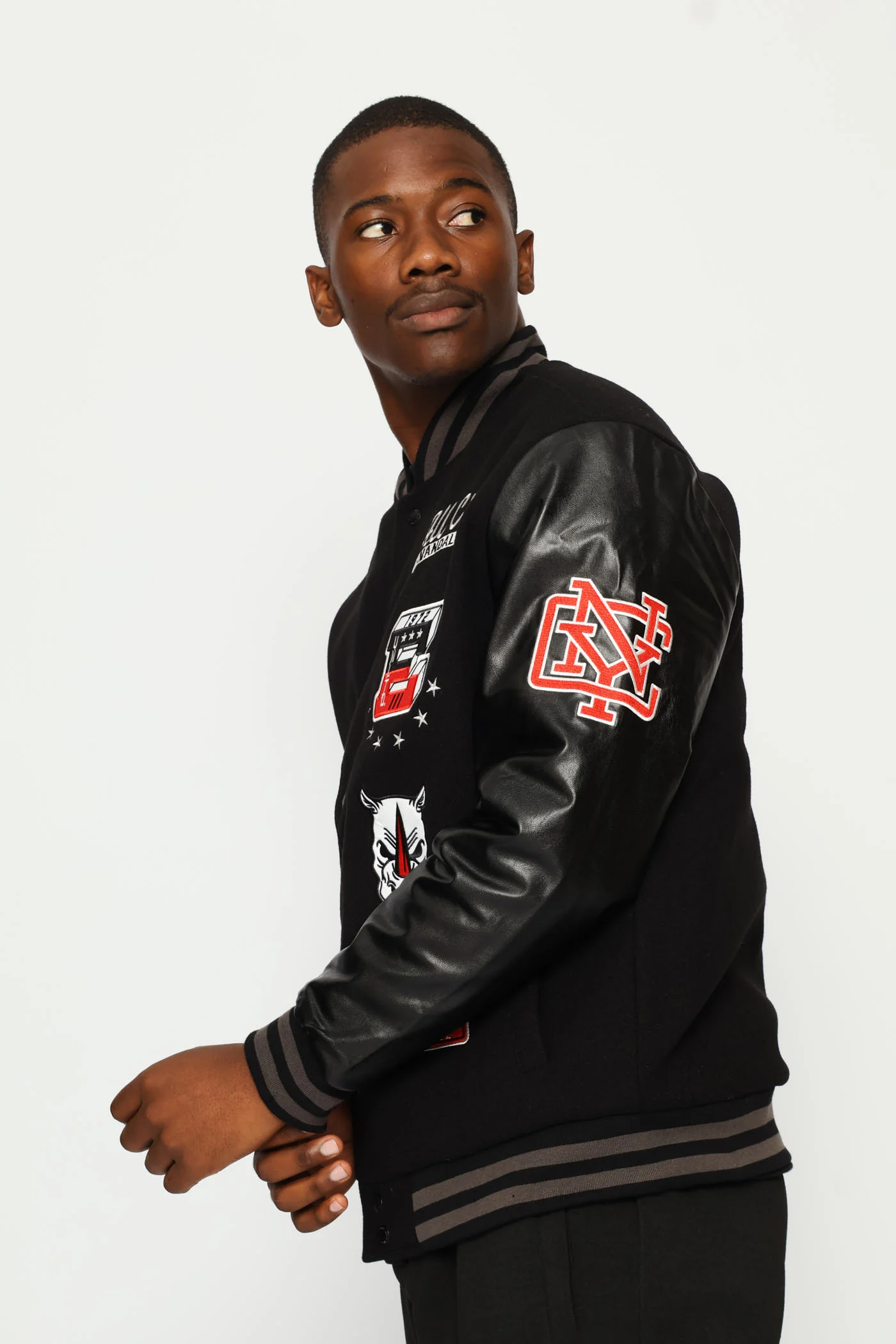 Bomber Jacket - Black - Image 3