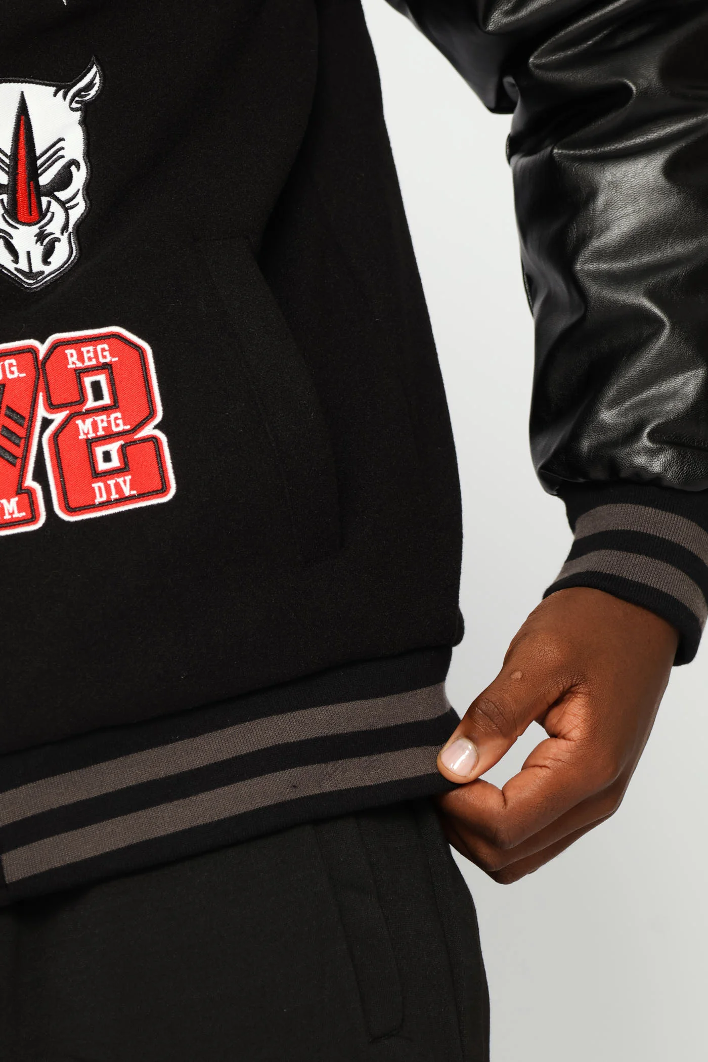 Bomber Jacket - Black - Image 5