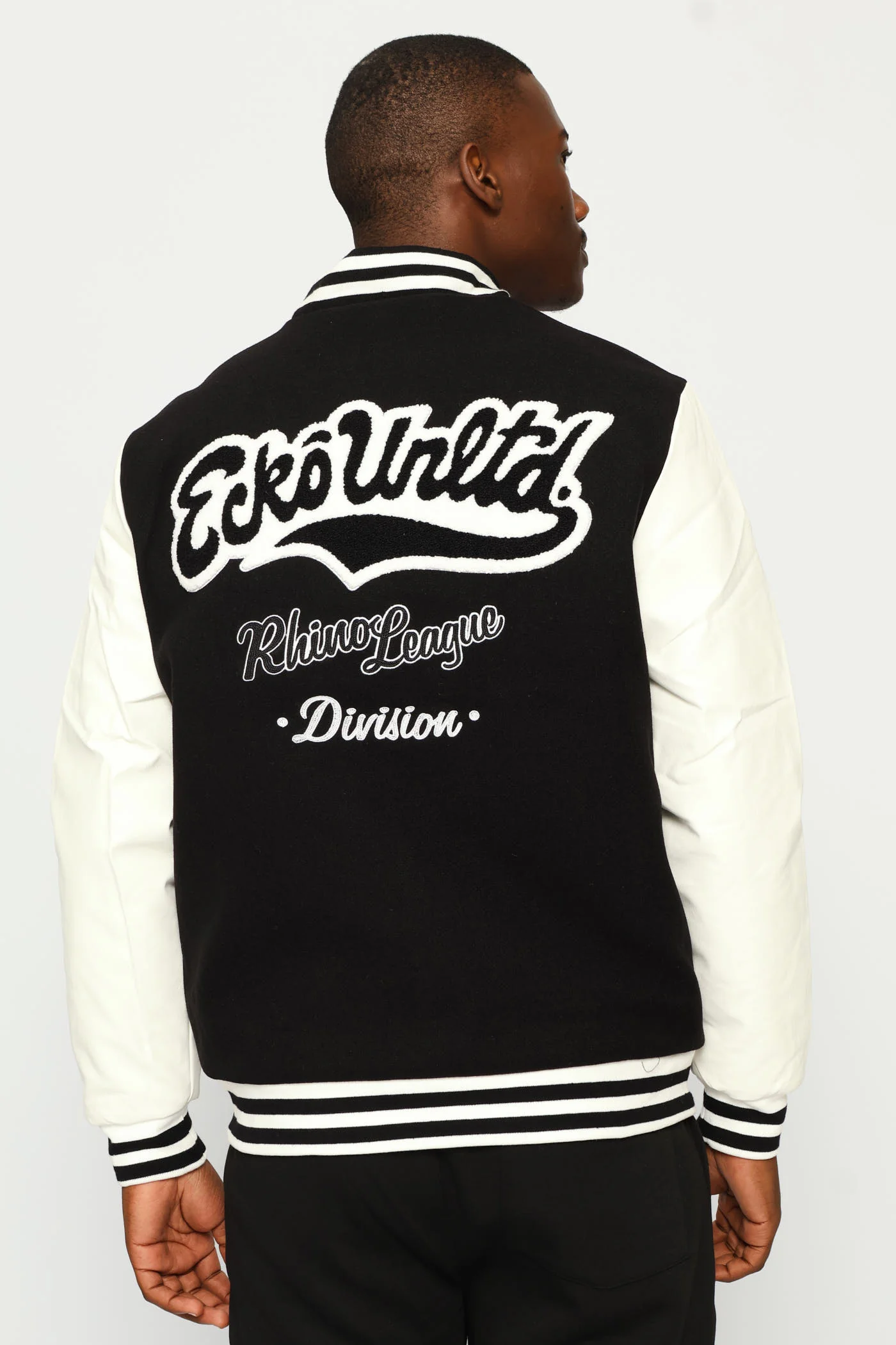 Bomber Jacket - Black/Cream - Image 4