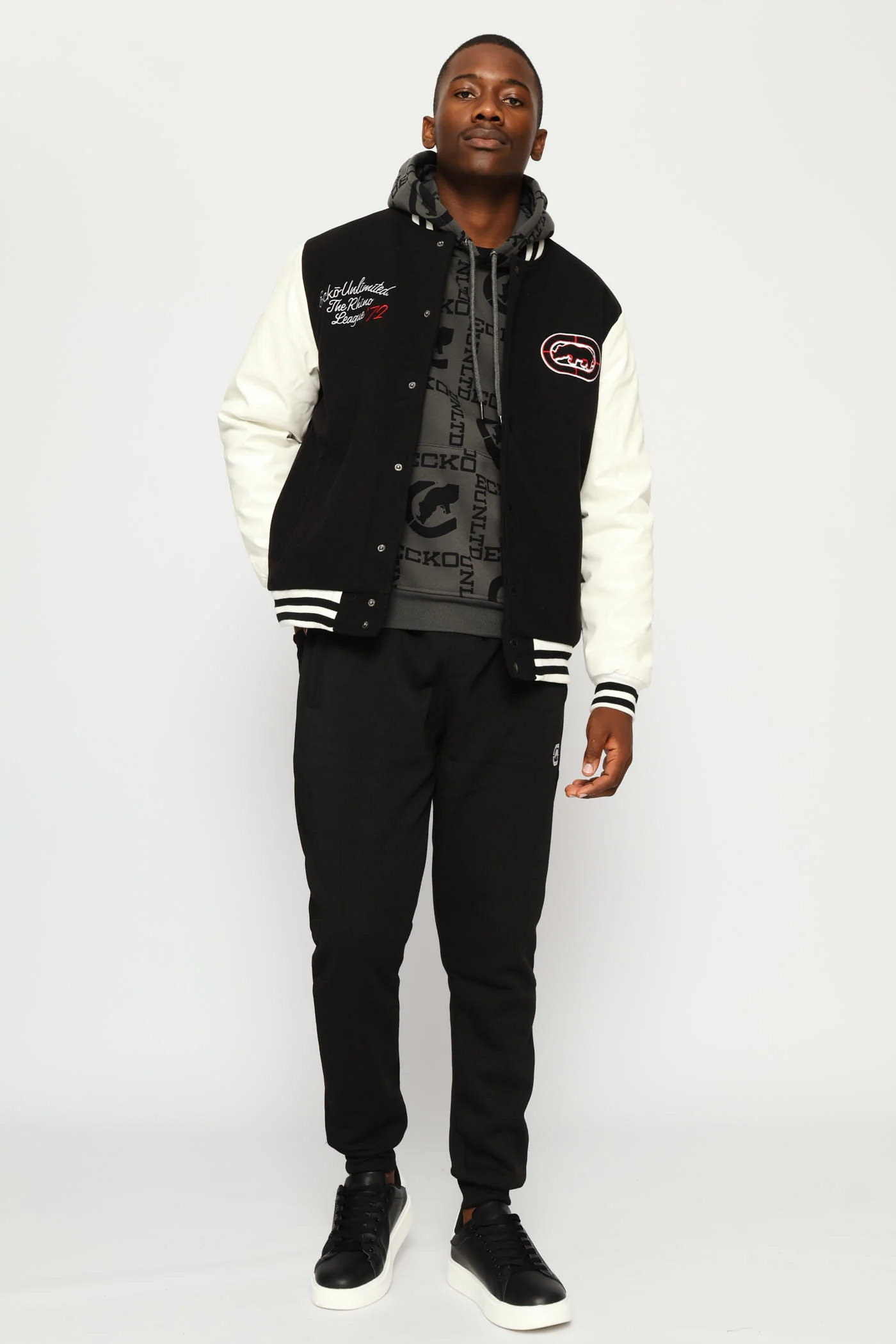 Bomber Jacket - Black/Cream - Image 5