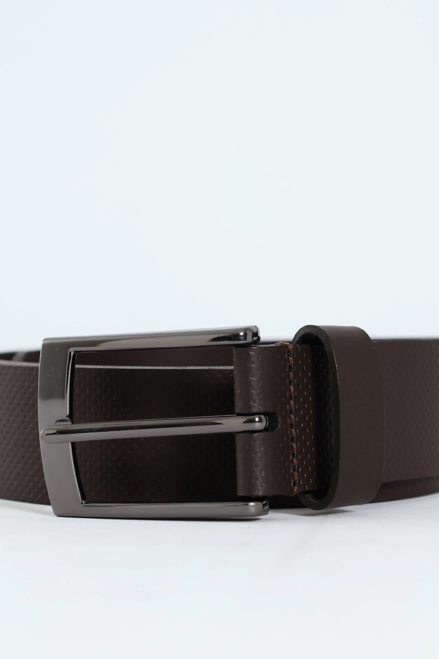 Bonded Leather Belt - Brown - Image 3