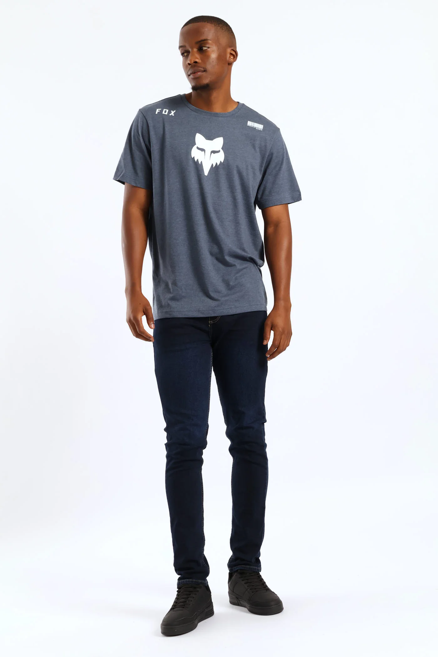 Boneyard Tee - Grey Melange - Image 5