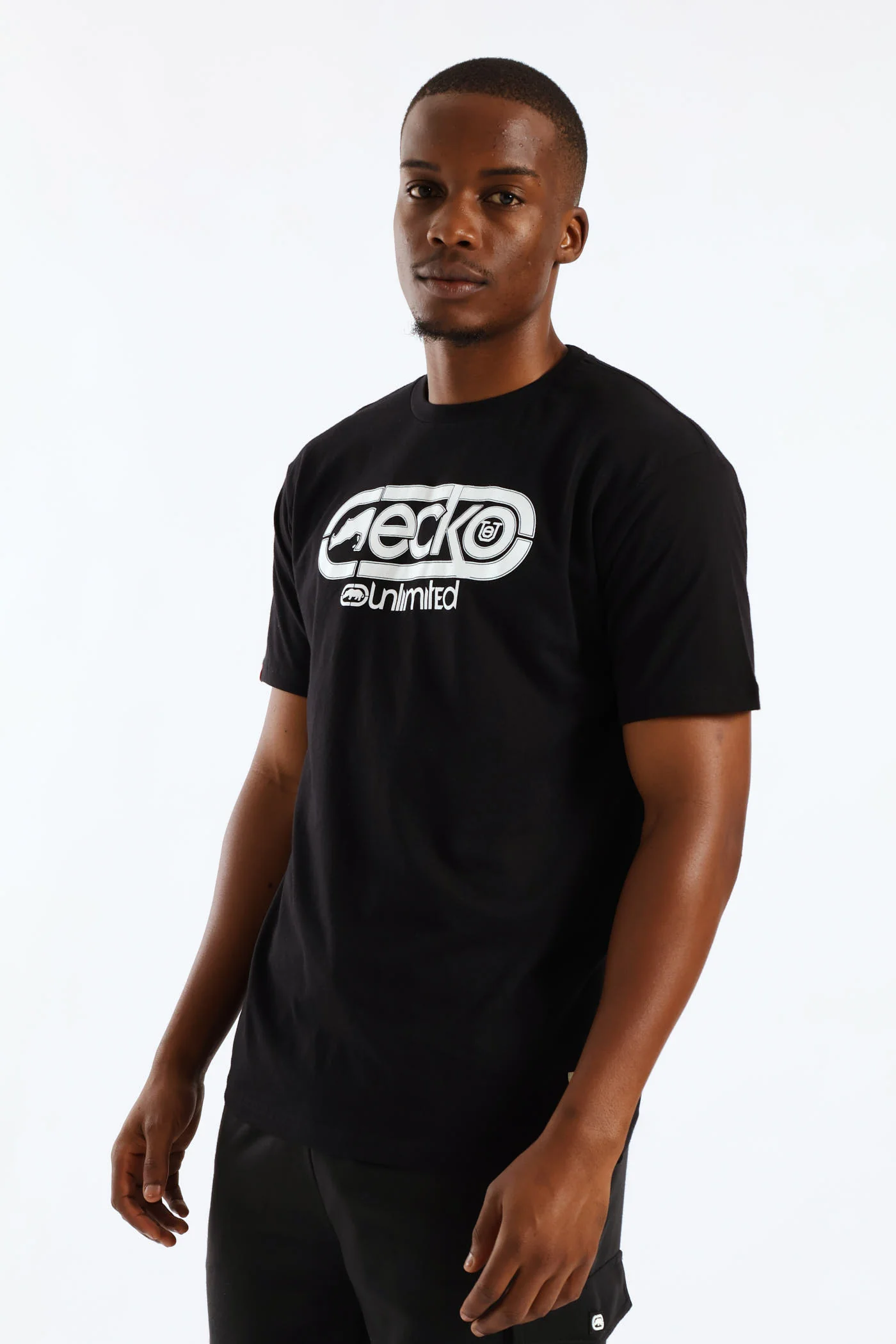 Border Tee - Black - Image 3