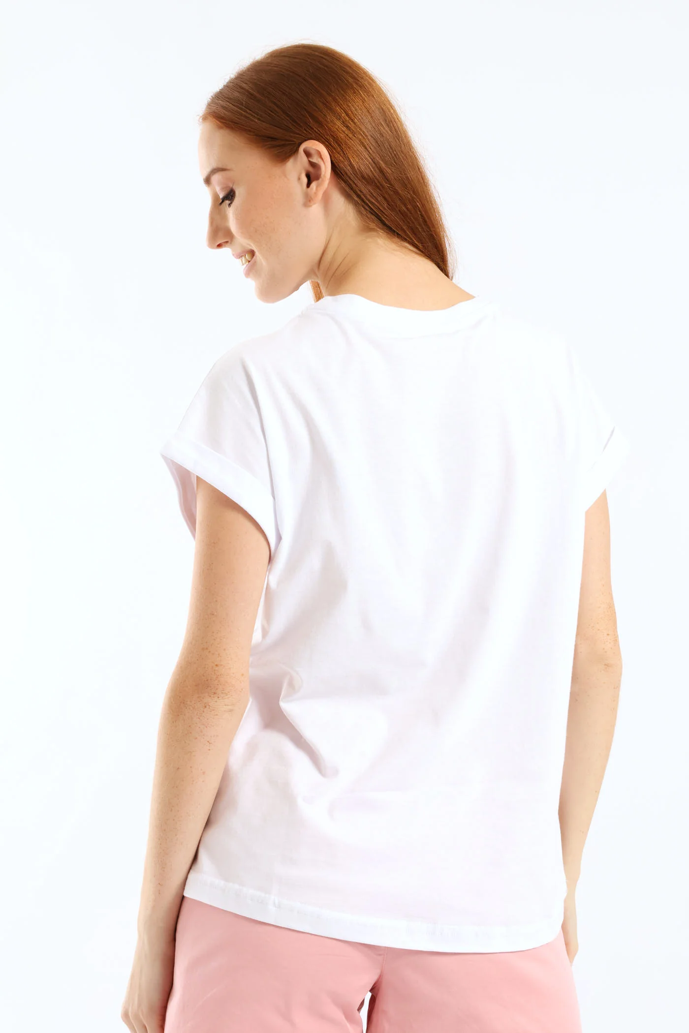 Born To Shine Foil Muscle Tee - White - Image 4