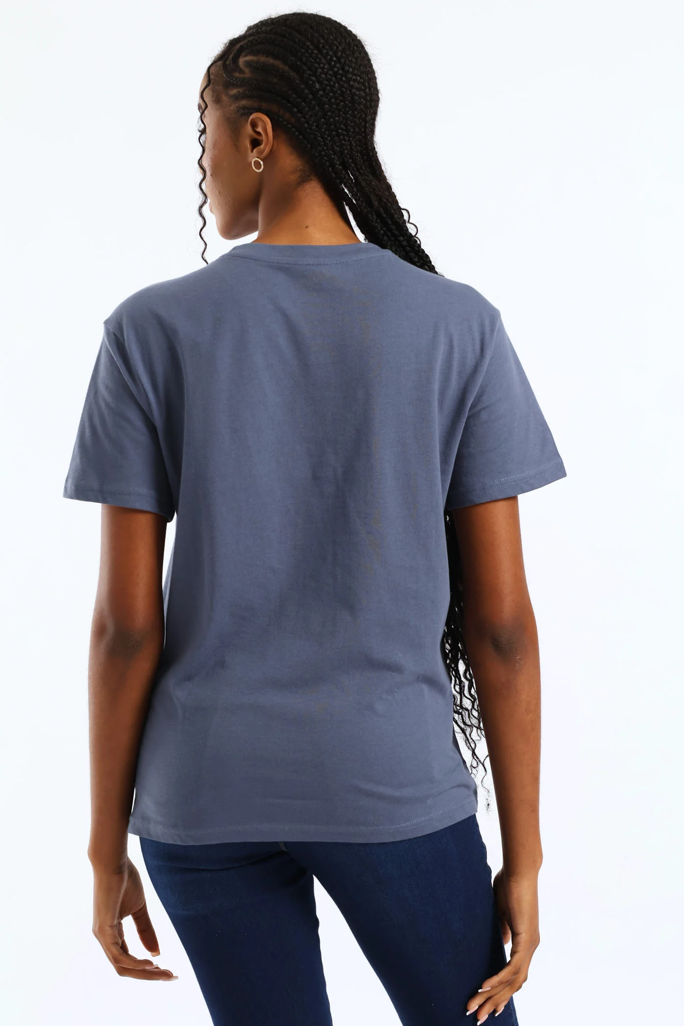 Born To Shine Tee - Smokey Blue - Image 5