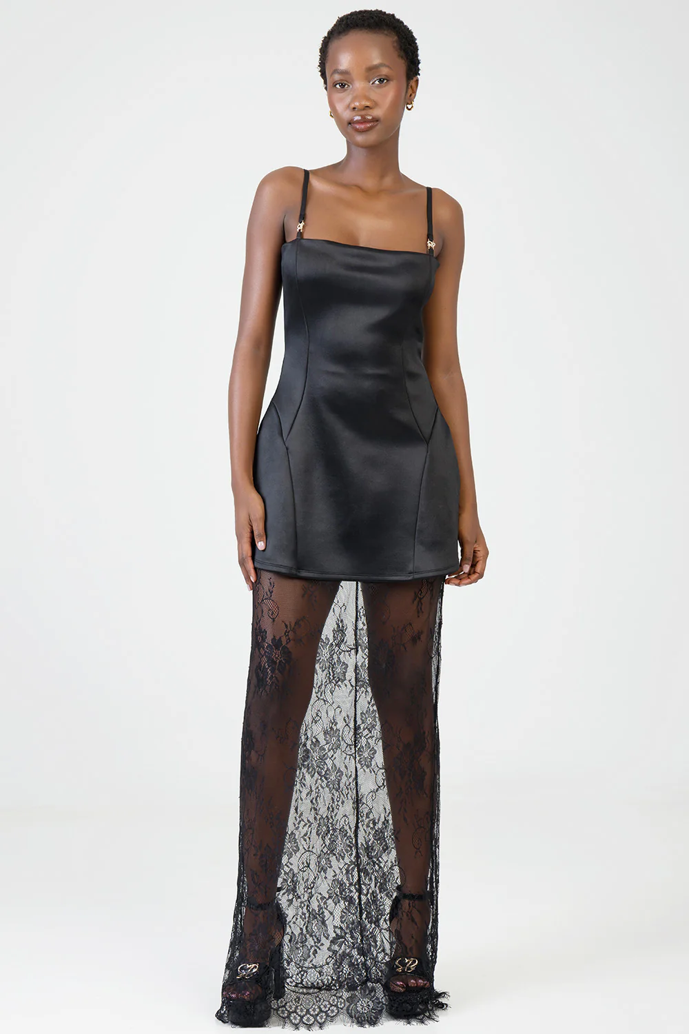 Borrowed Hearts Maxi Dress - Black - Image 7