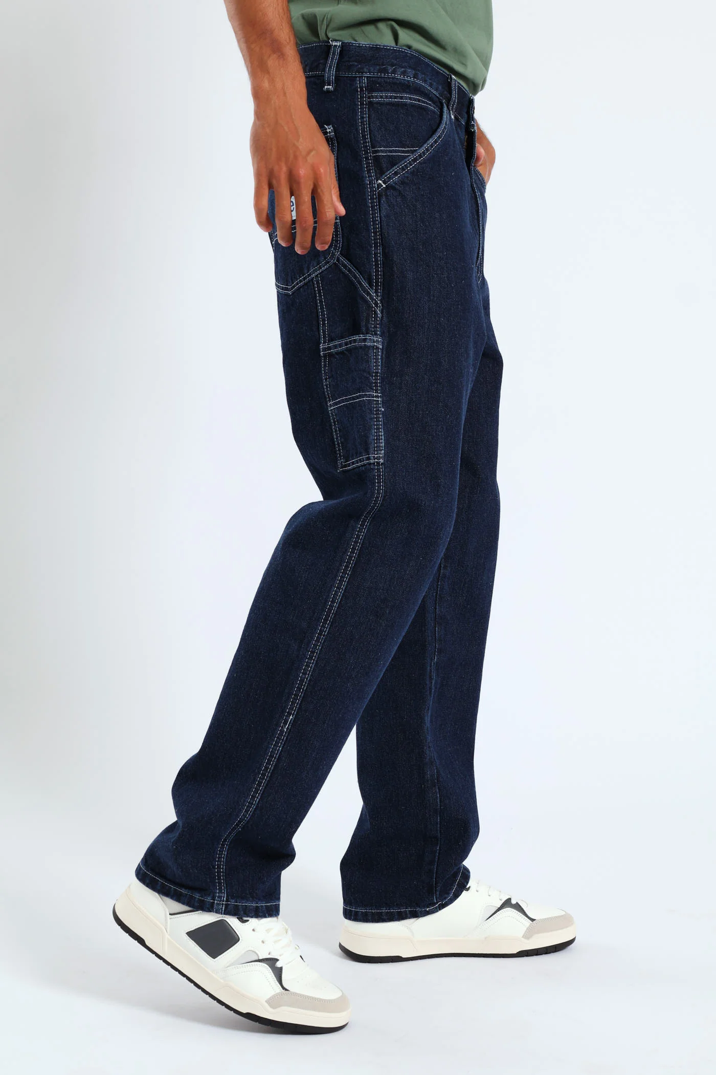 Boss Of The Road Regular Relaxed Straight Leg Denim - Dark Indigo - Image 11