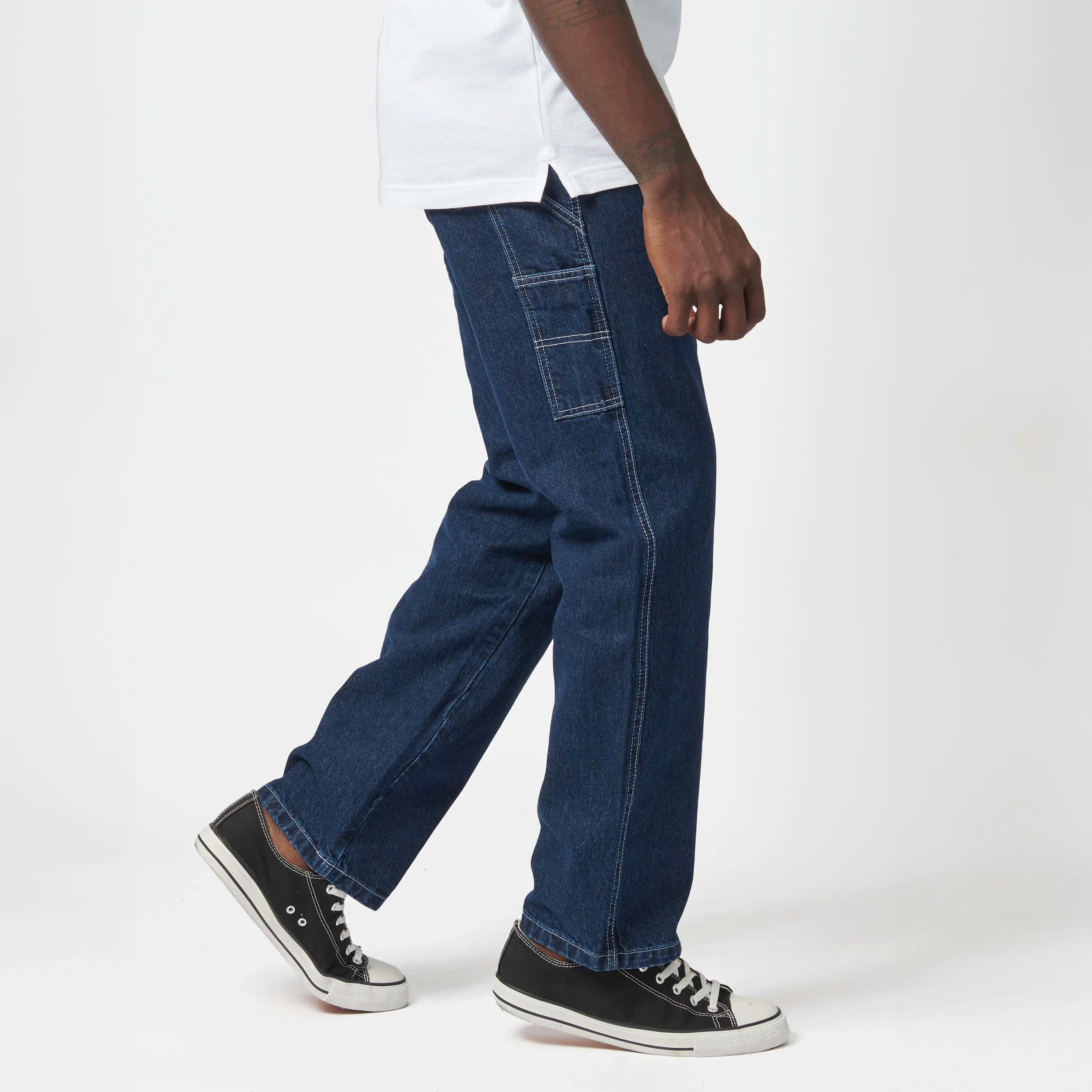 Boss Of The Road Regular Relaxed Straight Leg Denim - Dark Indigo - Image 3