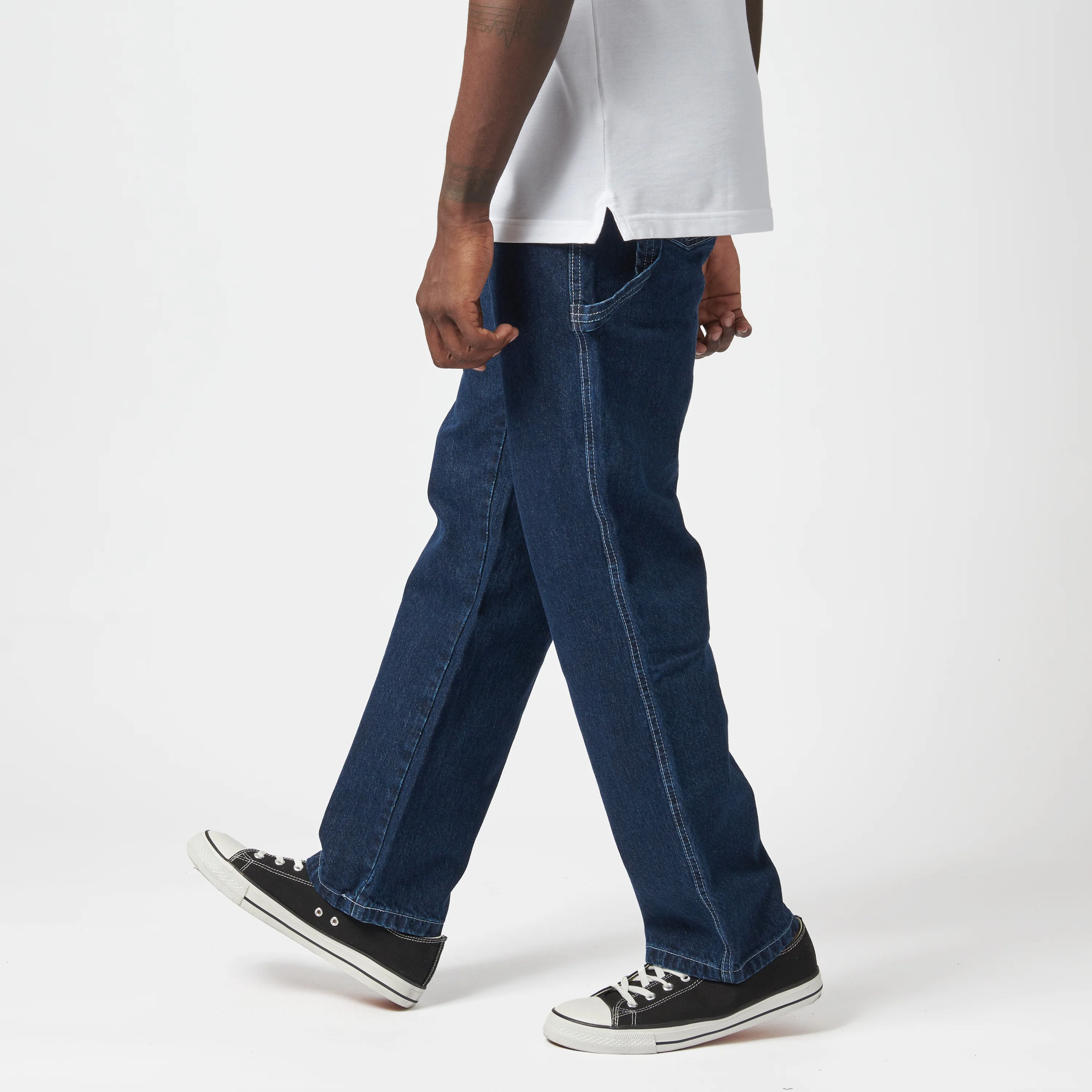 Boss Of The Road Regular Relaxed Straight Leg Denim - Dark Indigo - Image 4