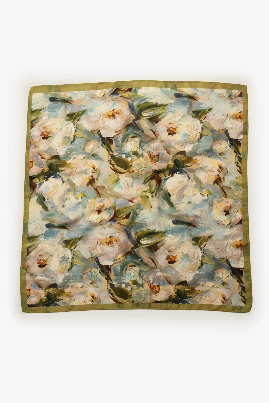 Botanical Brush Strokes Neckerchief - Multi - Image 3